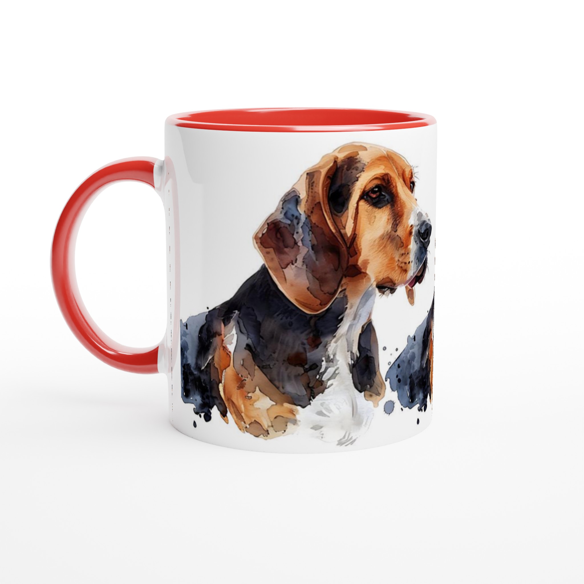 Vår 'Basset Hound Porträtt' Mugg – Akvarellkonst för Hundälskare, i 7 färger 5 50cc814e-00ca-4393-a247-285a4d4ff41a