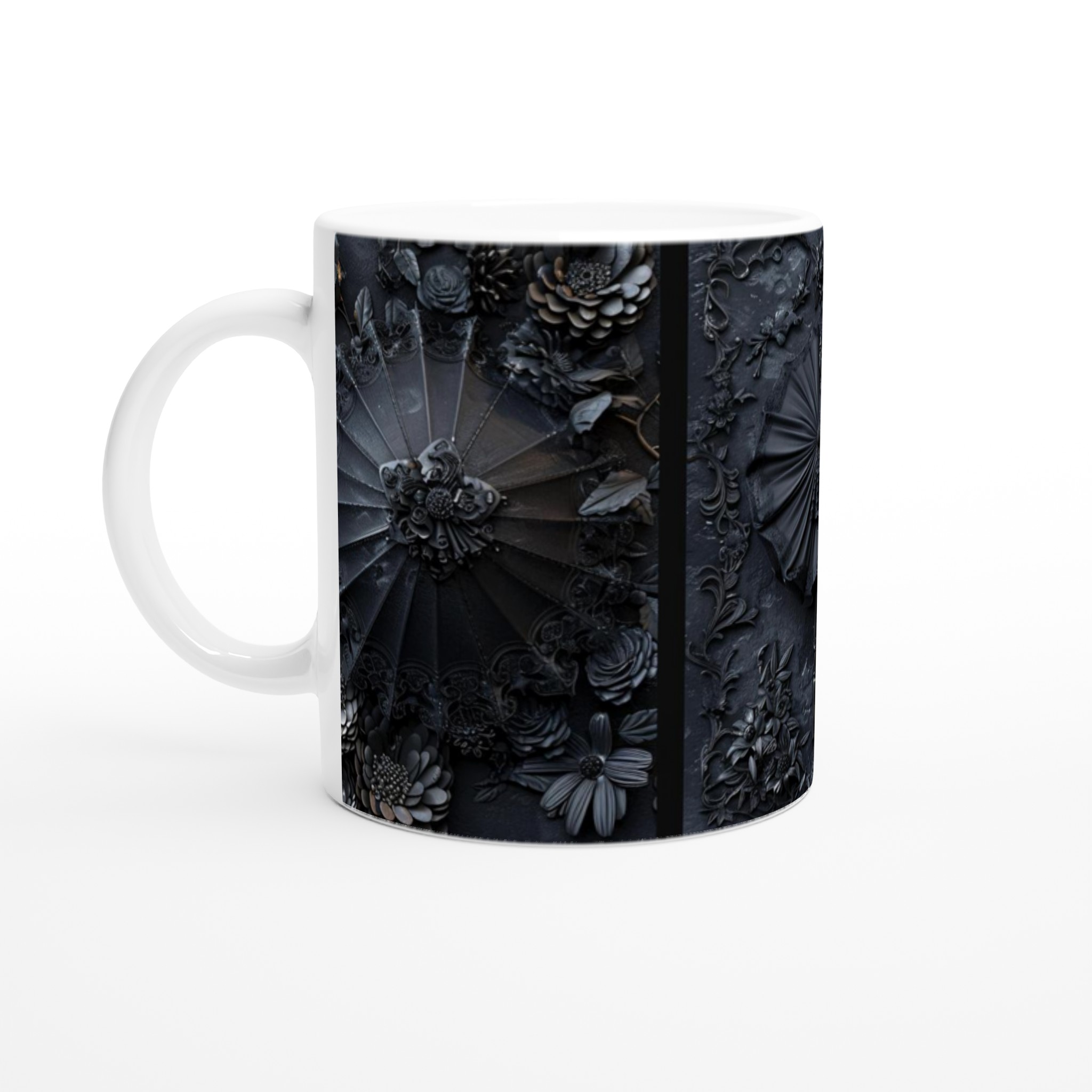 Gotisk Mörk Blommig Mugg – 11 oz Keramikmugg i ditt val av sju djärva färger 1 50d614a0-21b1-4a42-a9a1-0a7ebab81262