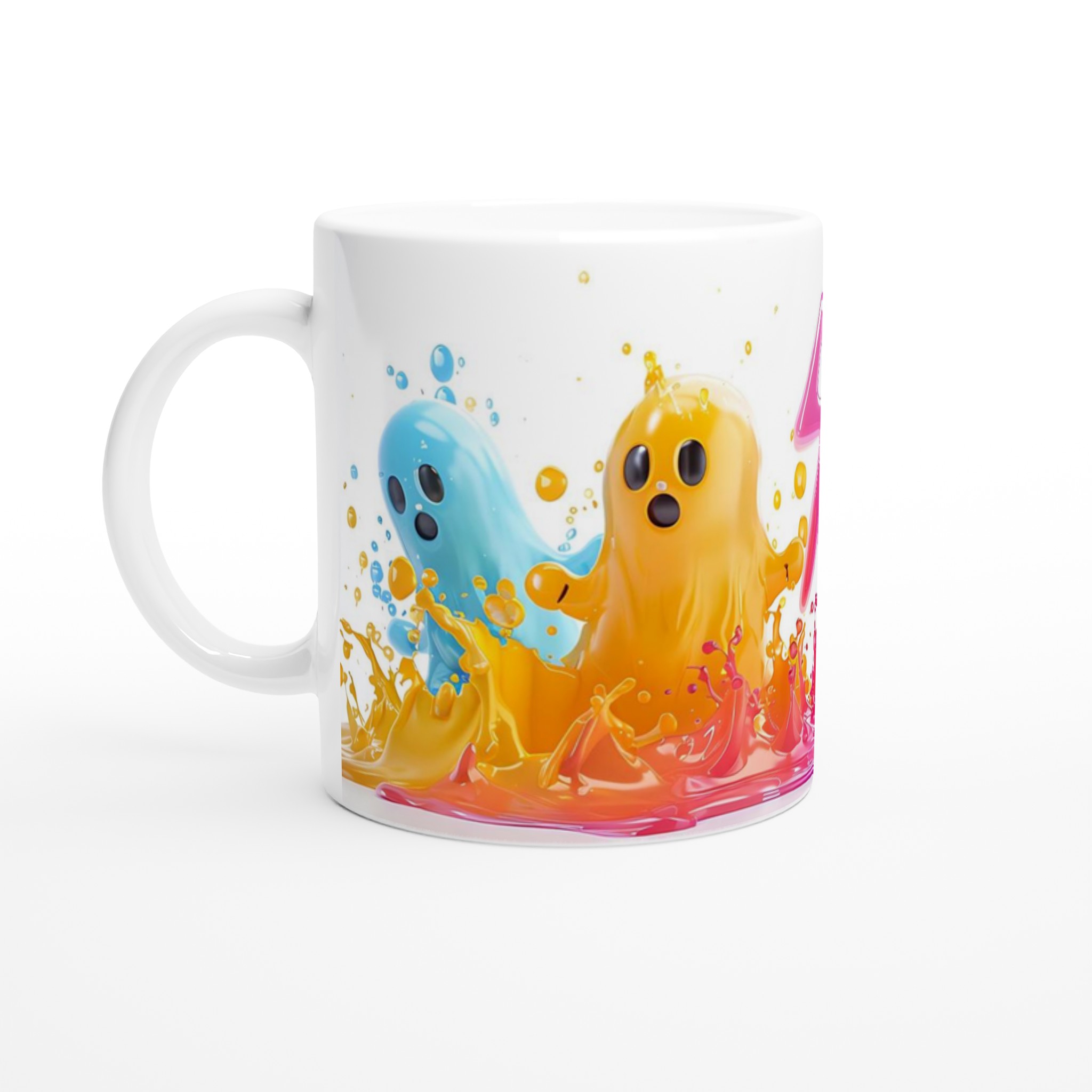 Färgglada Spöken Keramikmugg – En Lekfull 11oz Kaffemugg för Fantasin! 1 50dfe54a-f2d1-4139-97f2-aef393365fa4