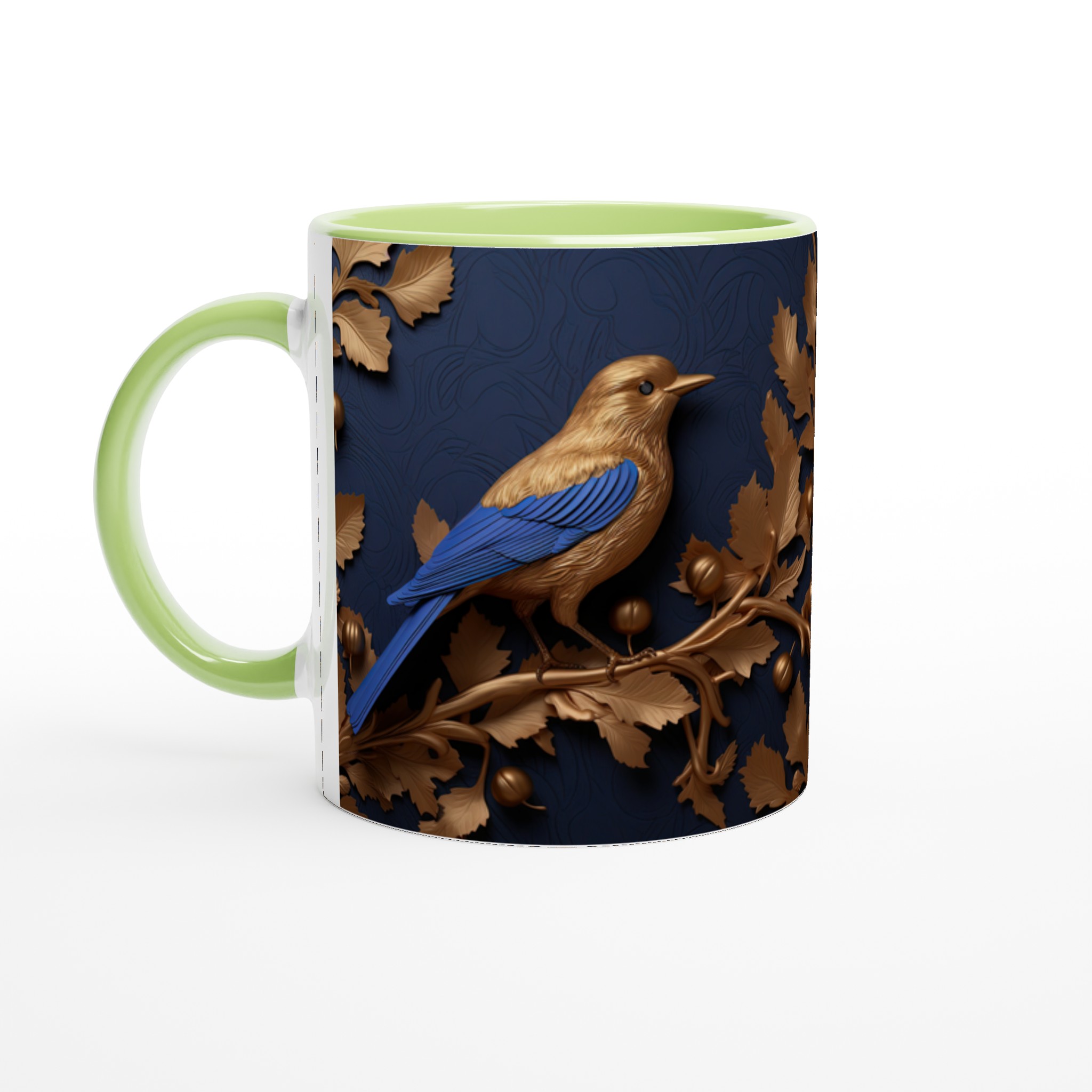 Lyxig 11oz Keramisk Mugg med Guldfågelmotiv – Finns i 7 Eleganta Färger 3 510276ee-abfc-4c96-9e76-ce0bc47c073a