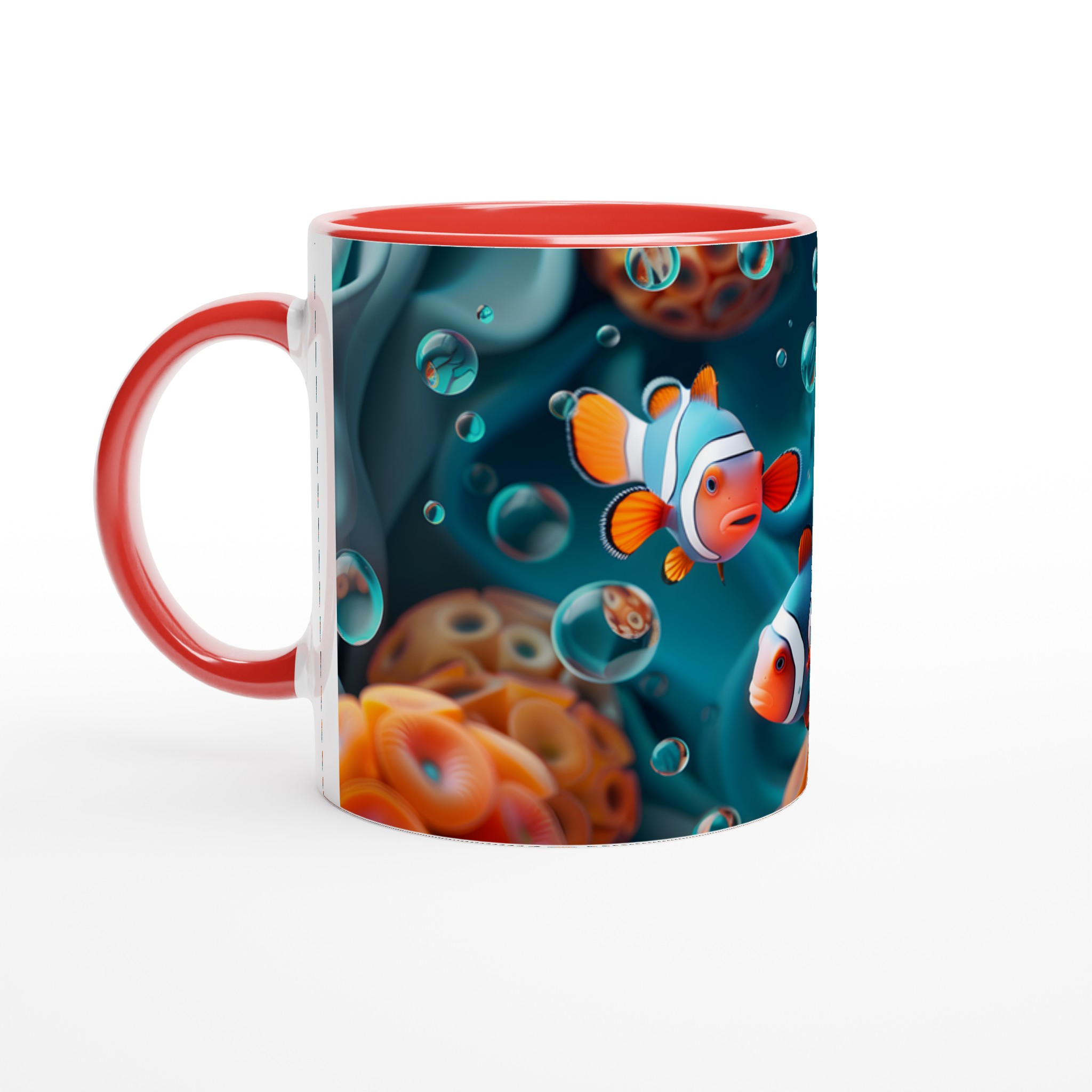 Marin Dröm 11oz Keramisk Mugg – Färgglad Klovfisk Design i Flera Färger 2 51147220-f931-494e-a436-7eb33e1ba52e