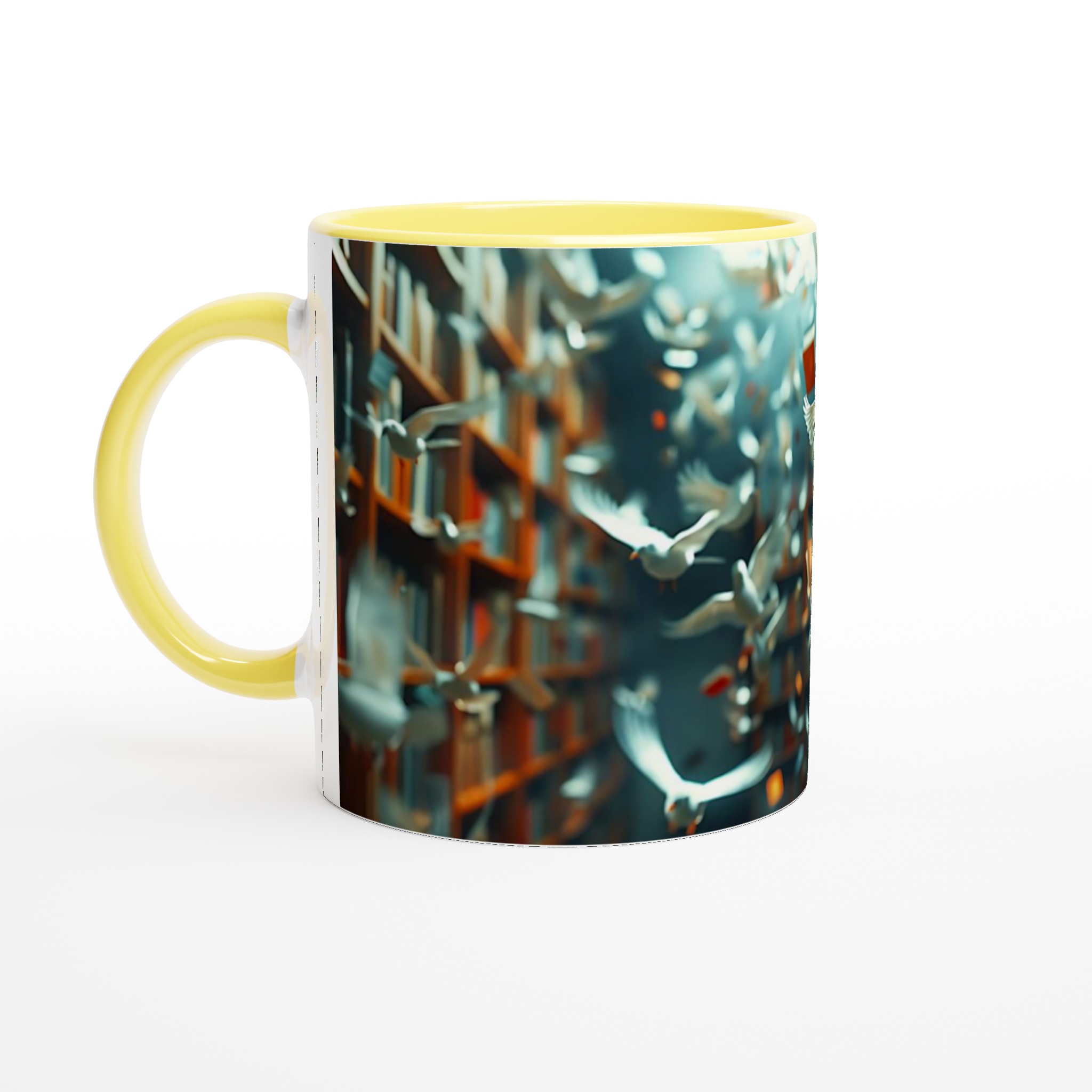 Magiska Flygande Böcker Mugg – 11 oz Keramisk Mug för Litteraturälskare i Valfri Färg 5 514c5b5d-462b-475b-9cee-7225e0b9e881