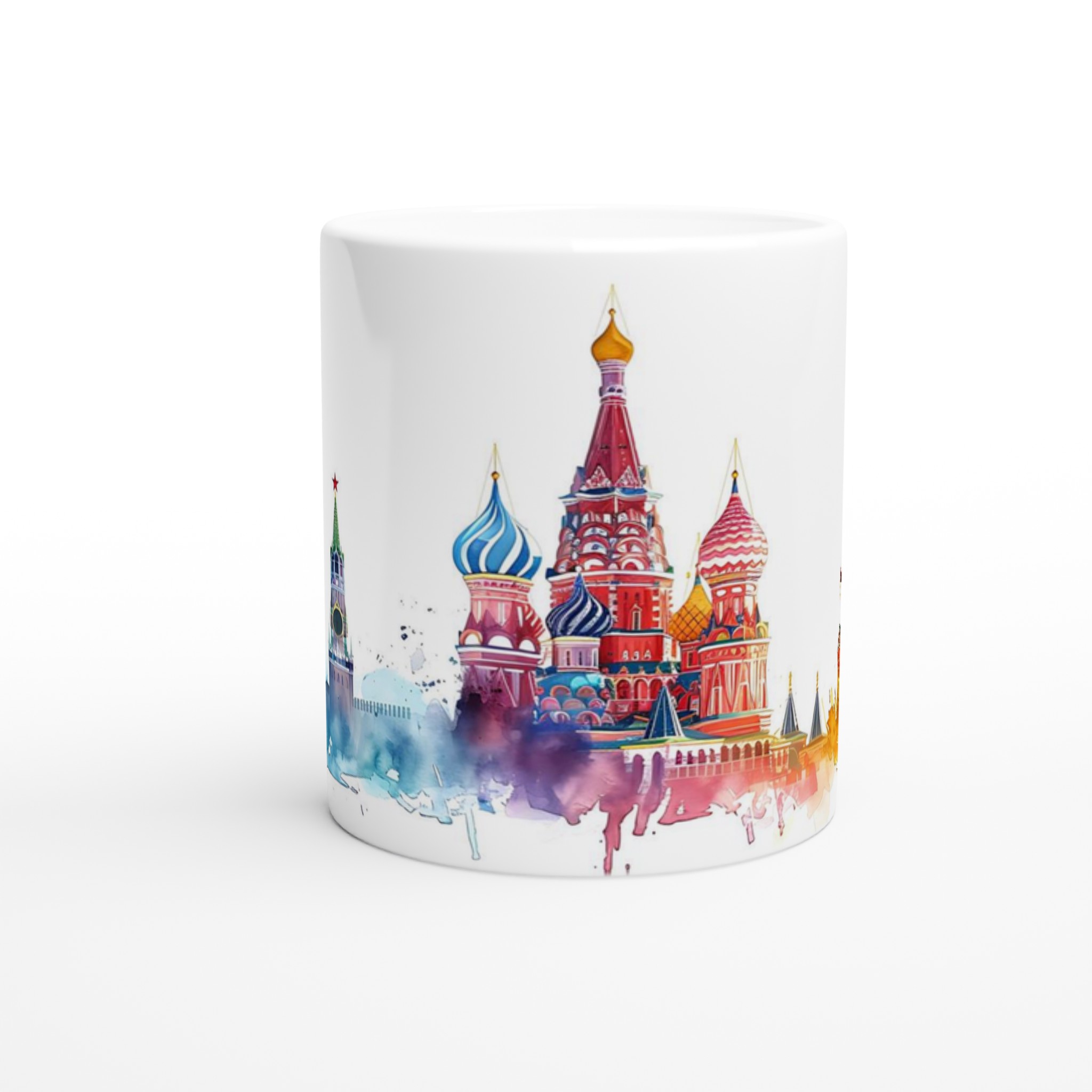 Färgsprakande Rysk Arkitektur Mugg – Vit 11oz Keramisk Mugg med Ikonisk Design 8 516018e9-3df4-4fc0-87f1-437e093866ec
