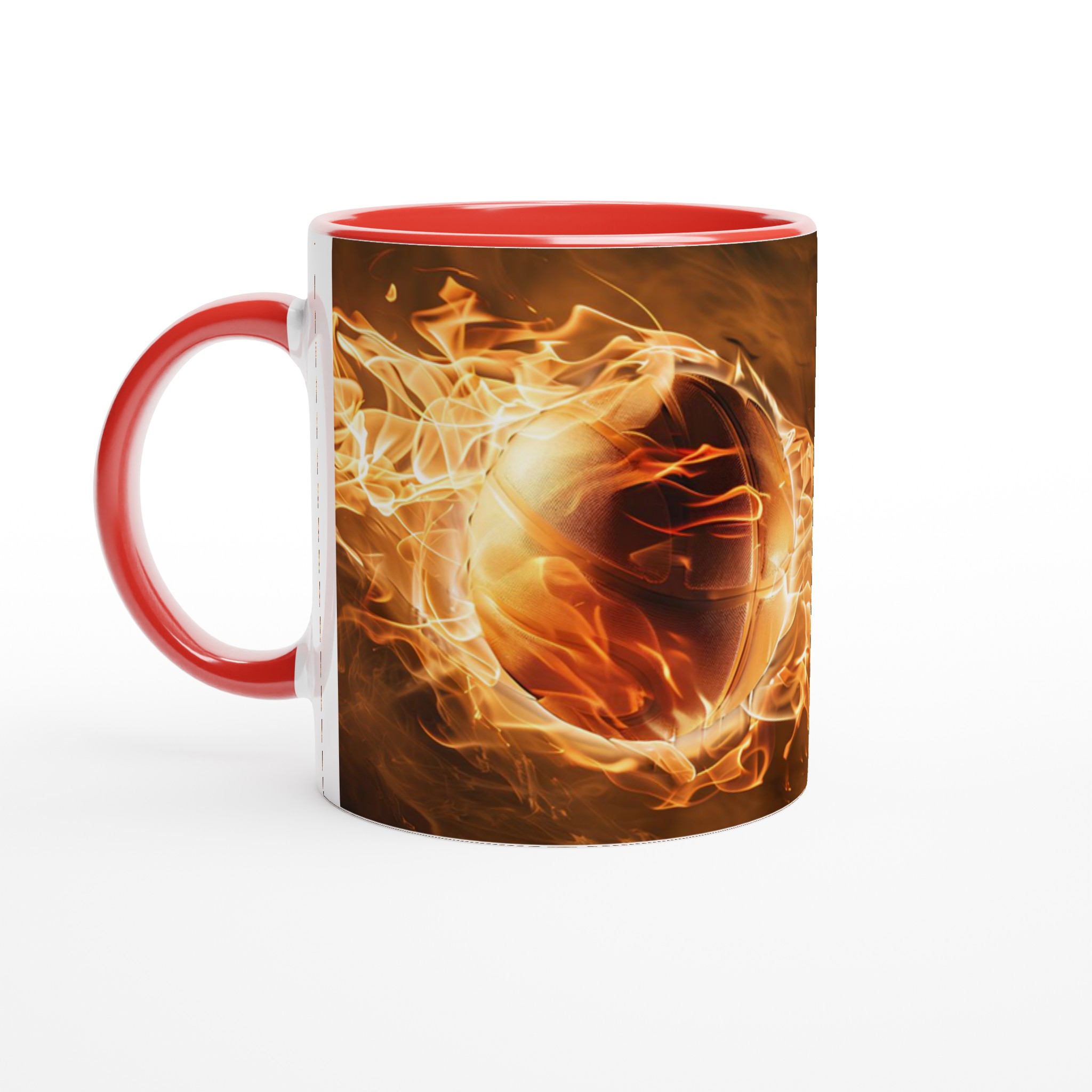 Fiery Basketball Keramikmugg - 11oz, Välj Din Färg! 2 517820e2-9196-483a-9b55-dc81e817ac12