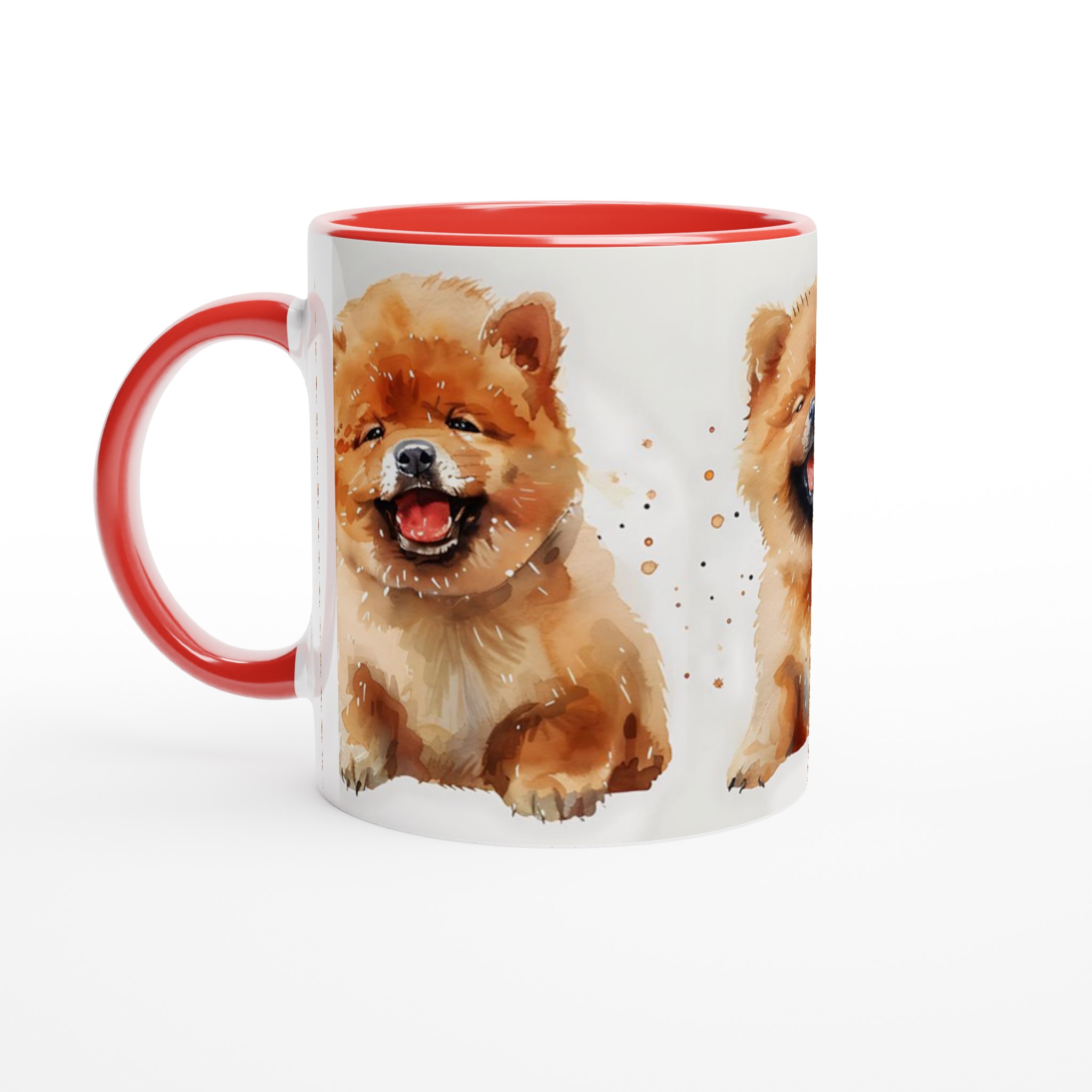 Glad Chow Chow Valp Keramisk Mugg – Charmigt Akvarellmotiv för Hundälskare, Välj Din Favoritfärg! 5 51b8b11f-5a61-489a-be0f-dd20d7c56523