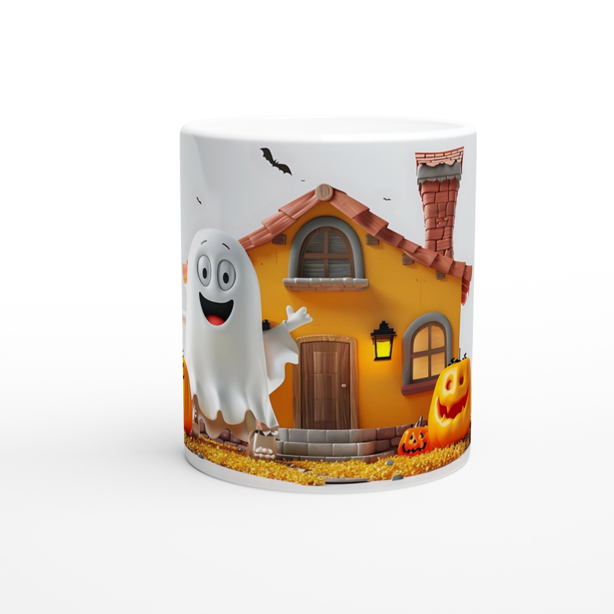 Busig Spökfest Mugg: Livlig Halloween Keramisk Mugg för Mysiga Stunder & Färgstarka Tryck! 8 51d32153-76d8-45b5-85e1-56565ce9584c