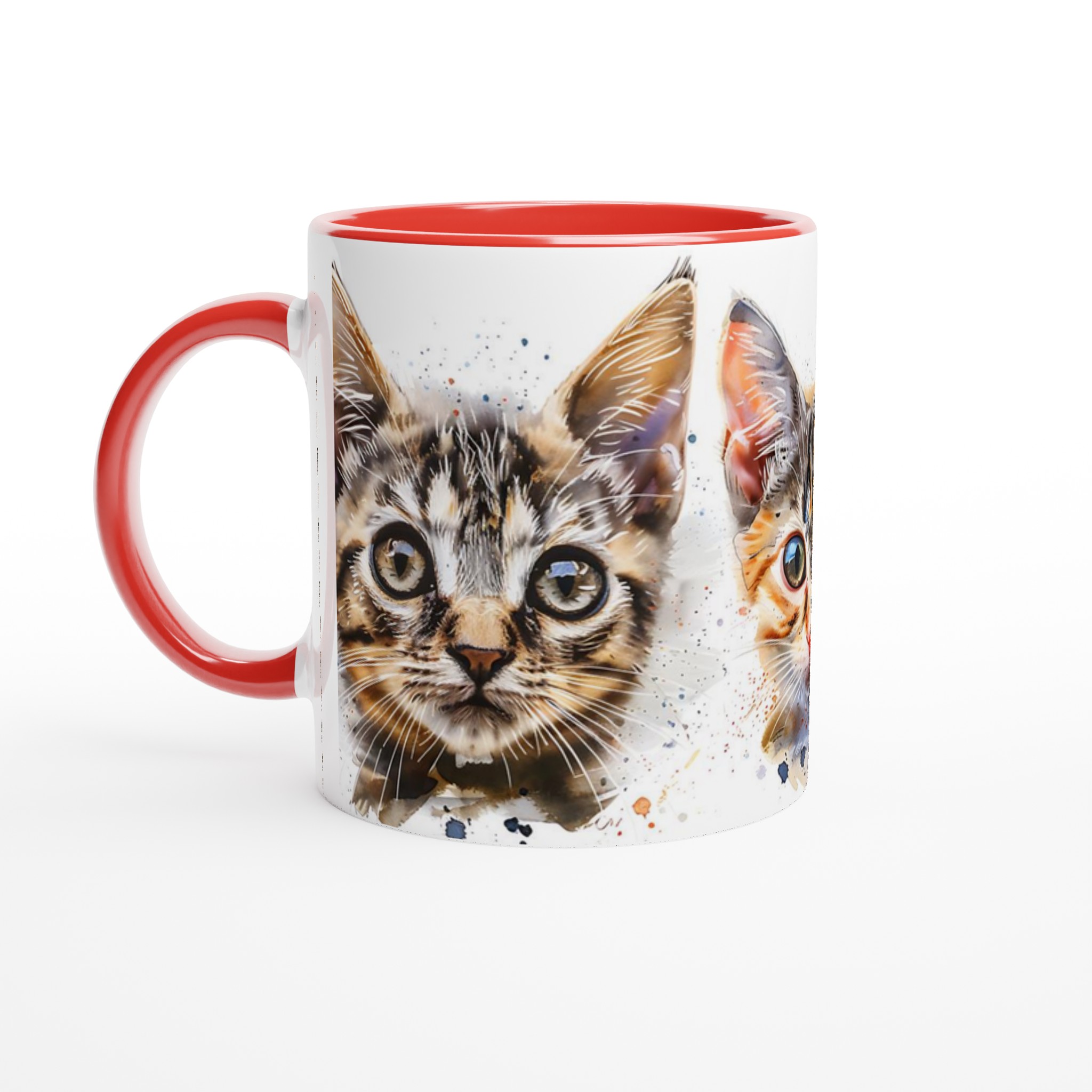 Konstnärlig Akvarell Kattmugg – Personlig 11oz Keramikmugg i ditt val av 7 Livfulla Färger 2 52575dae-3dff-40a4-afa1-340dbee17ab4