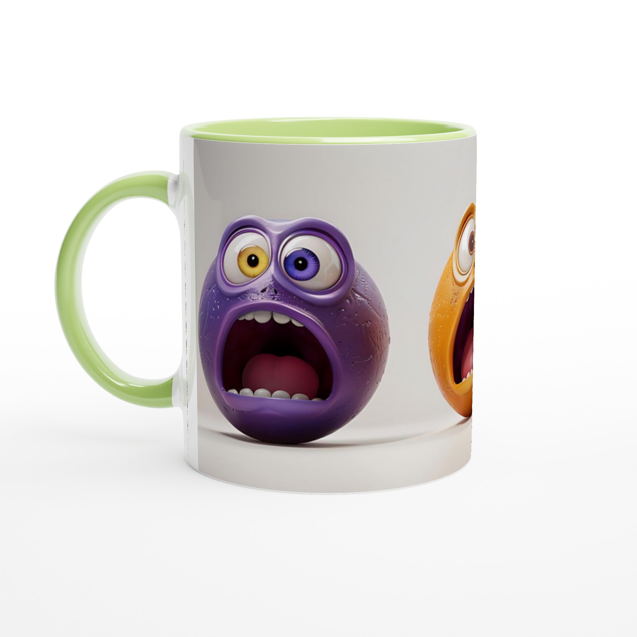 Humoristisk Skrikande Monster Mugg - Välj bland Färgstarka Nyanser, 11 oz Keramik 6 526ffc55-db7b-4f20-bdd1-d5f7bb7a90c9