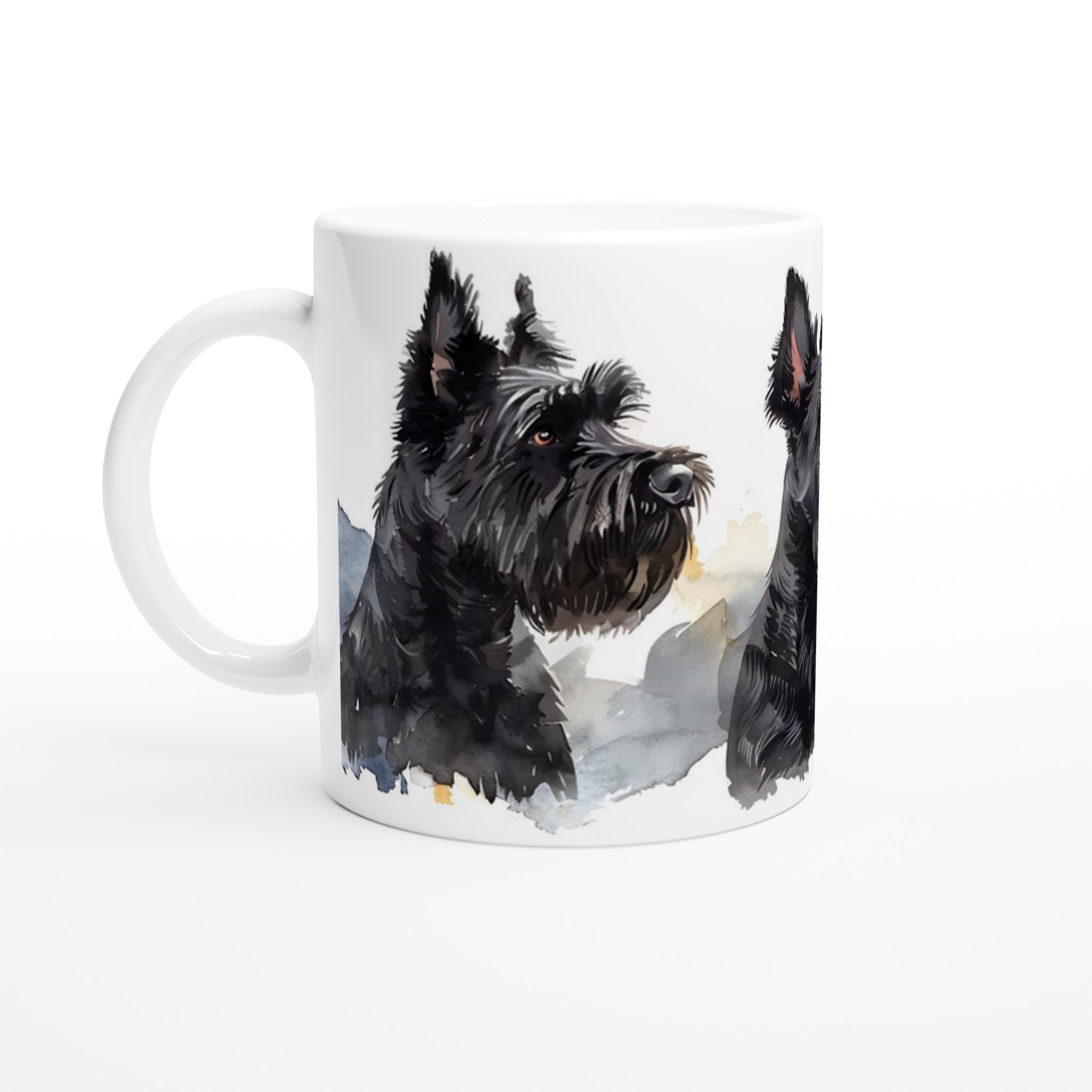 Terrier Triumf: Elegant Svart Akvarellmugg – En Perfekt Present för Hundälskaren i Sju Färgval 1 528eca8c-3beb-4090-9ad7-8f2a96cece05