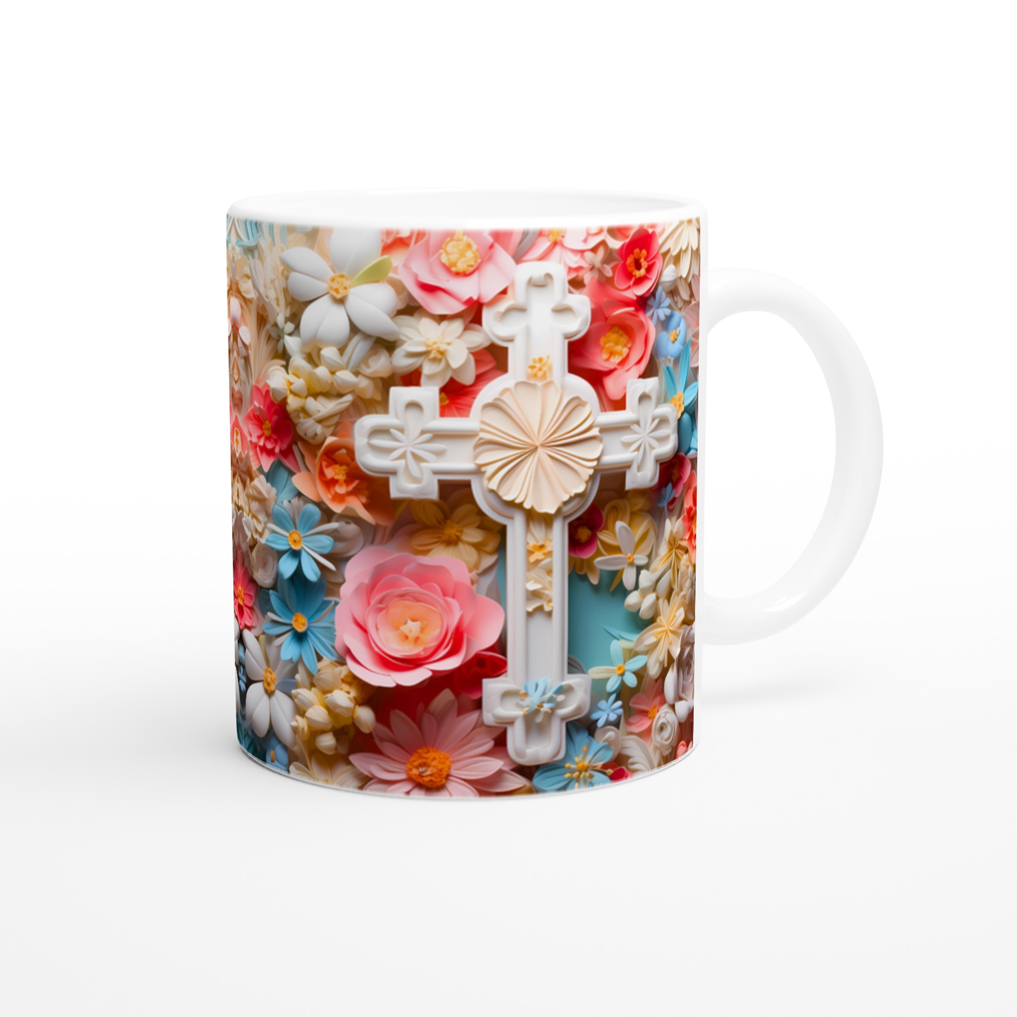 Pastellblomsterprakt 11oz Keramisk Mugg – Drömdesign för Fikastunden 9 52b781b4-4b5a-4aaf-8998-ab43cc0bf090