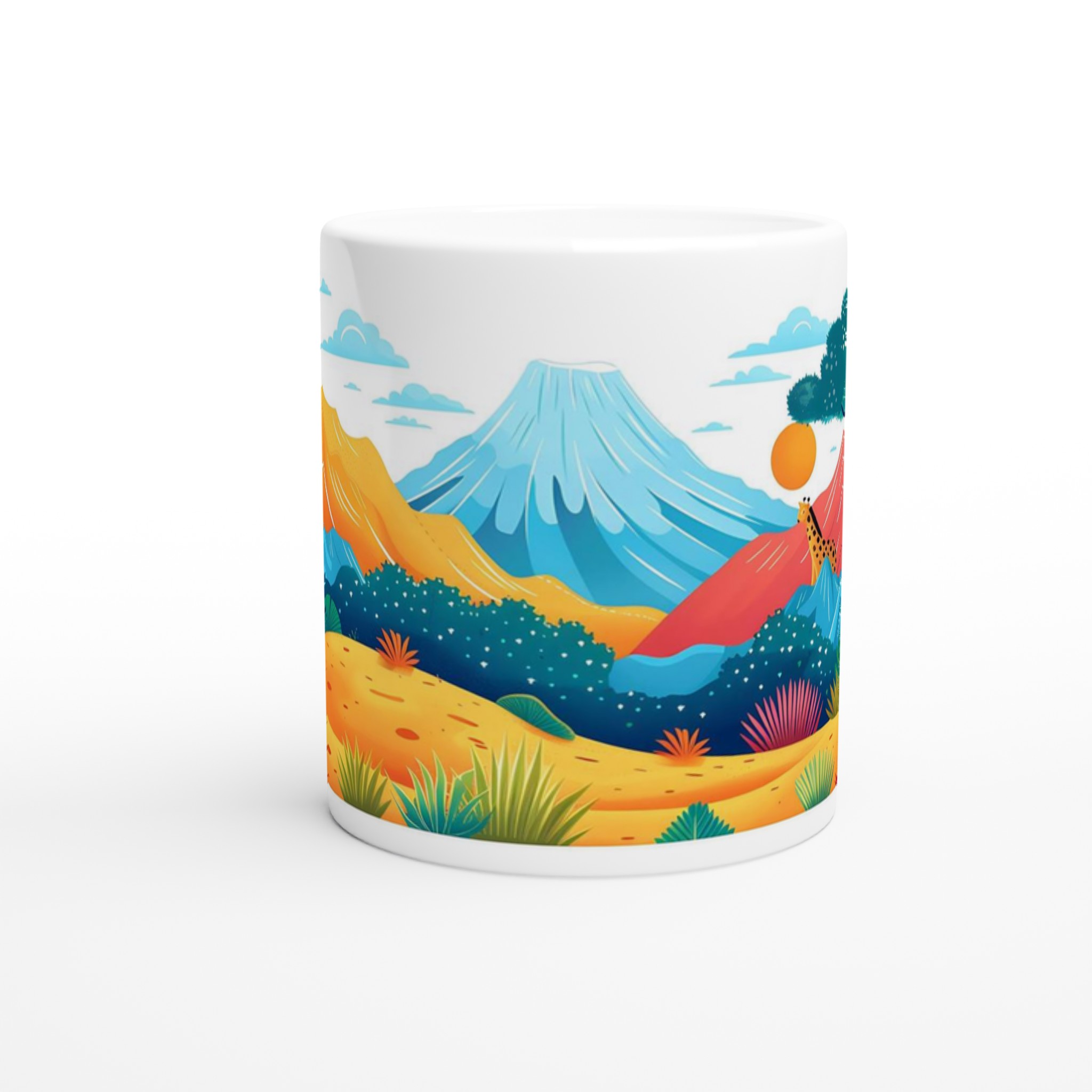 Färgsprakande Safari-Mugg - Unik Design i Keramik för Äventyr i Varje Klunk! 8 530e3c52-6ad0-4cd3-bb98-cabafe512c43