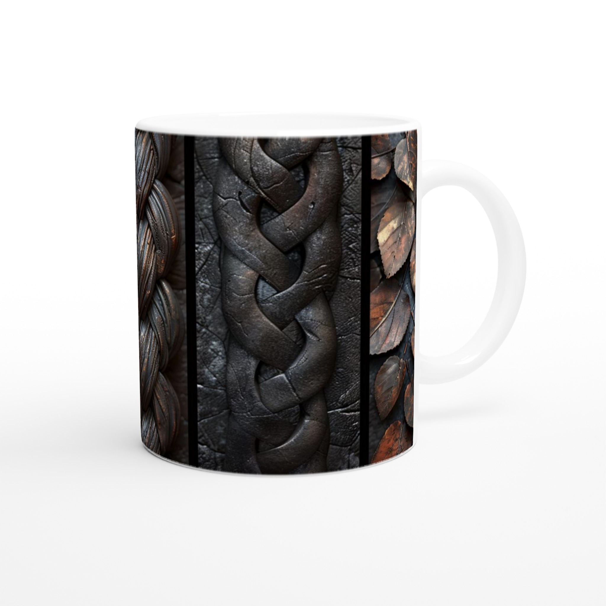 Jordnära Konst Keramikmugg - Rustik, Flätad Design för Kaffeälskare i Din Valda Färg! 9 5311871a-e3b2-4682-9c63-3af4938a97fd