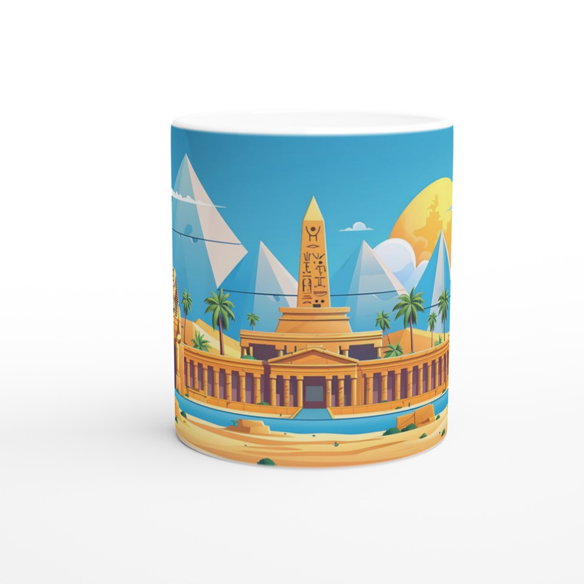 Egyptisk Pyramider & Sfinx 11oz Keramisk Mugg – Res tillbaka i tiden, välj din färg! 8 534aed3a-9824-4d24-8f71-31652b0dc48b