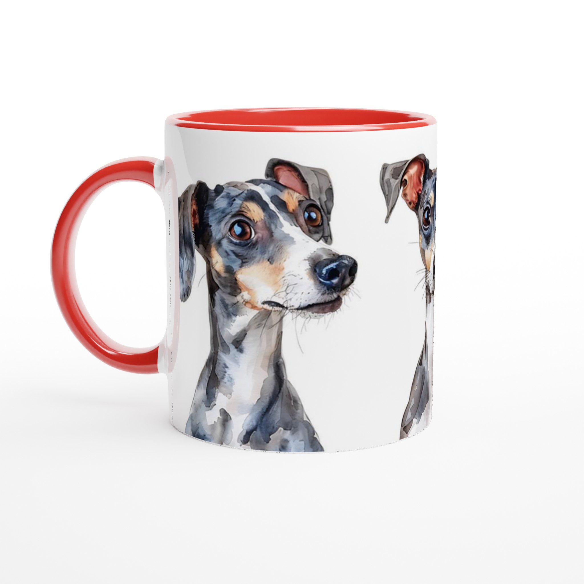 Elegant Whippet Akvarell Mugg – Personlig design i 7 keramikfärger 5 537c927e-d7cc-4370-affe-90a768e3e61d