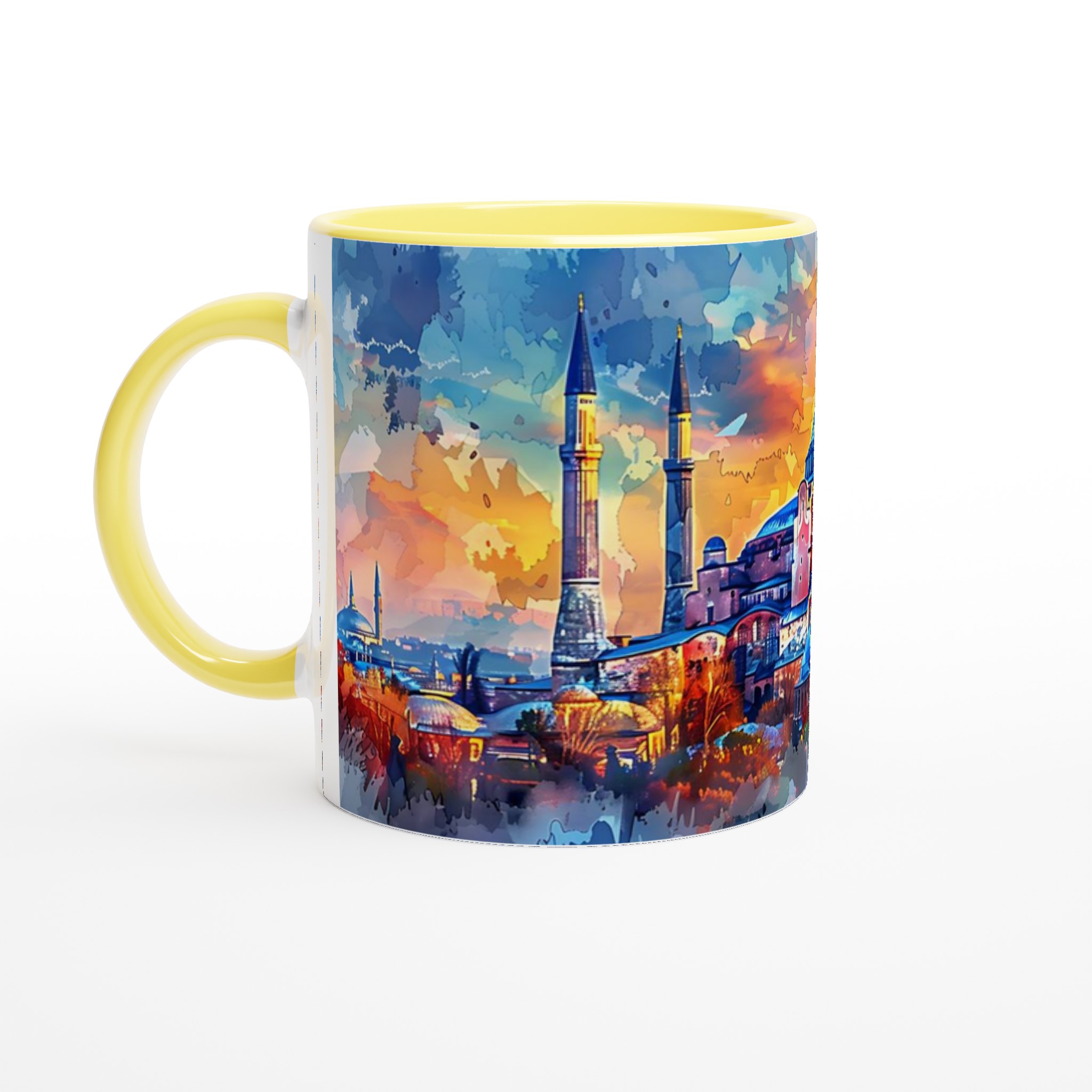 Hagia Sofia Watercolor 11oz Keramisk Mugg - Levande Konst för Dina Fikastunder, Välj Bland Flera Färger 5 5388e75c-5193-4376-94a7-708b77ebdc95