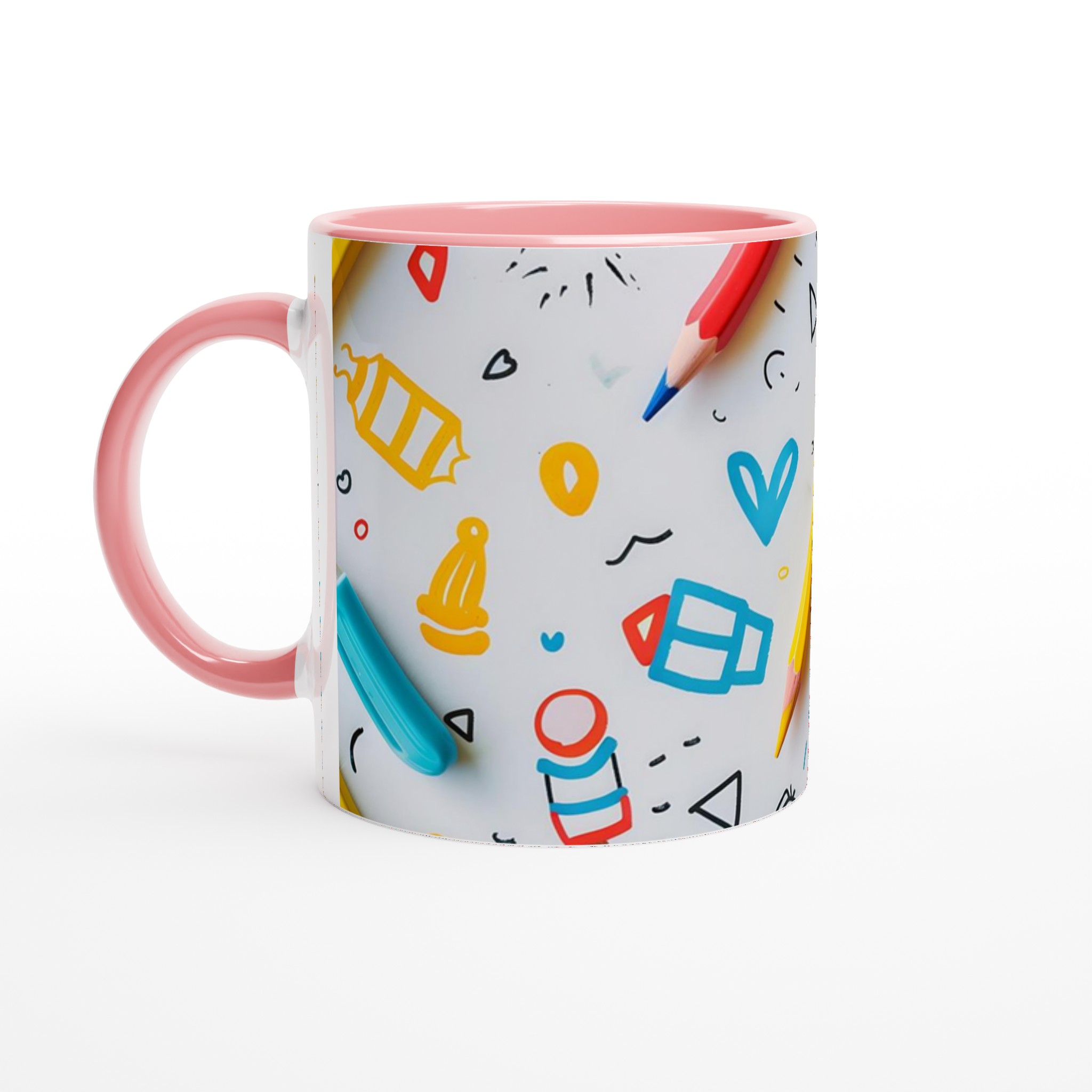 Kreativ Mugg med Tecknade Mönster – 11oz Keramikmugg för Vardagsglädje i Din Favoritfärg! 6 53a5795a-30c2-41a4-80d1-79c2d866ff7d