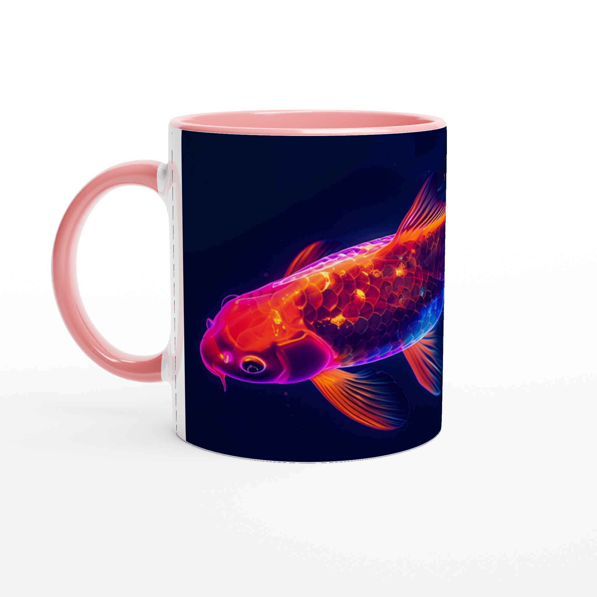 Neon Koi Fiska 11oz Keramisk Mugg - Lysande Design i Väljbara Färger 6 53a6bdb2-affc-4f58-994a-5a4750976cbd