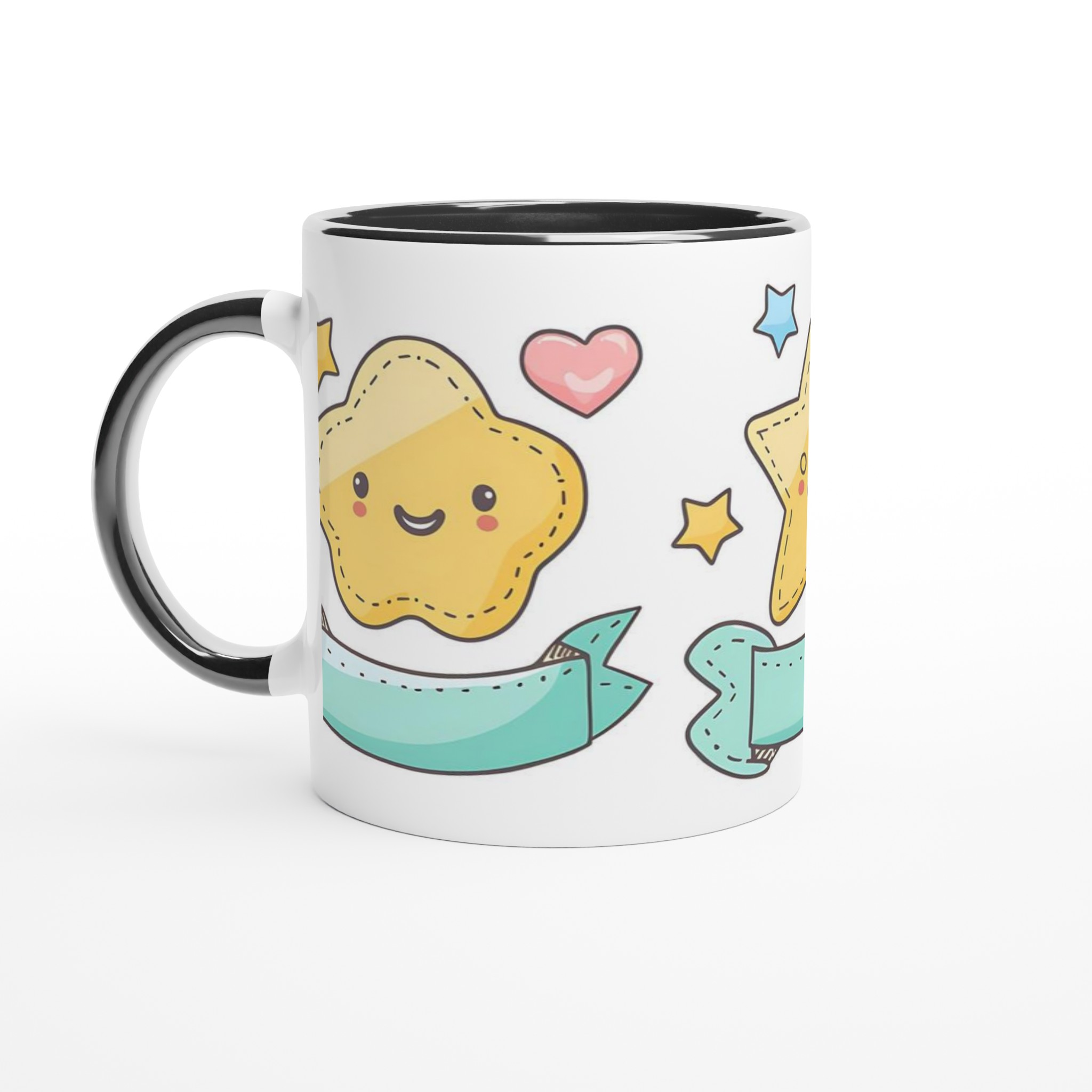 Kawaii Stjärna Keramikmugg - Söt Design & Levande Färger, 11oz 7 5416fd04-6b95-4dbc-8bd3-477ed8982aa8