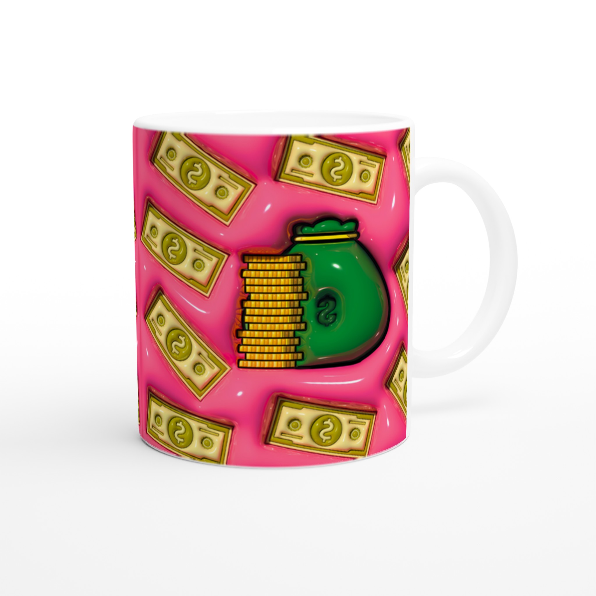 Money Abundance Keramikmugg – Glänsande Lyx i Rosa och Guld, Välj din färg! 9 5446d57c-d883-4946-b3cc-c8d8e07a1de6