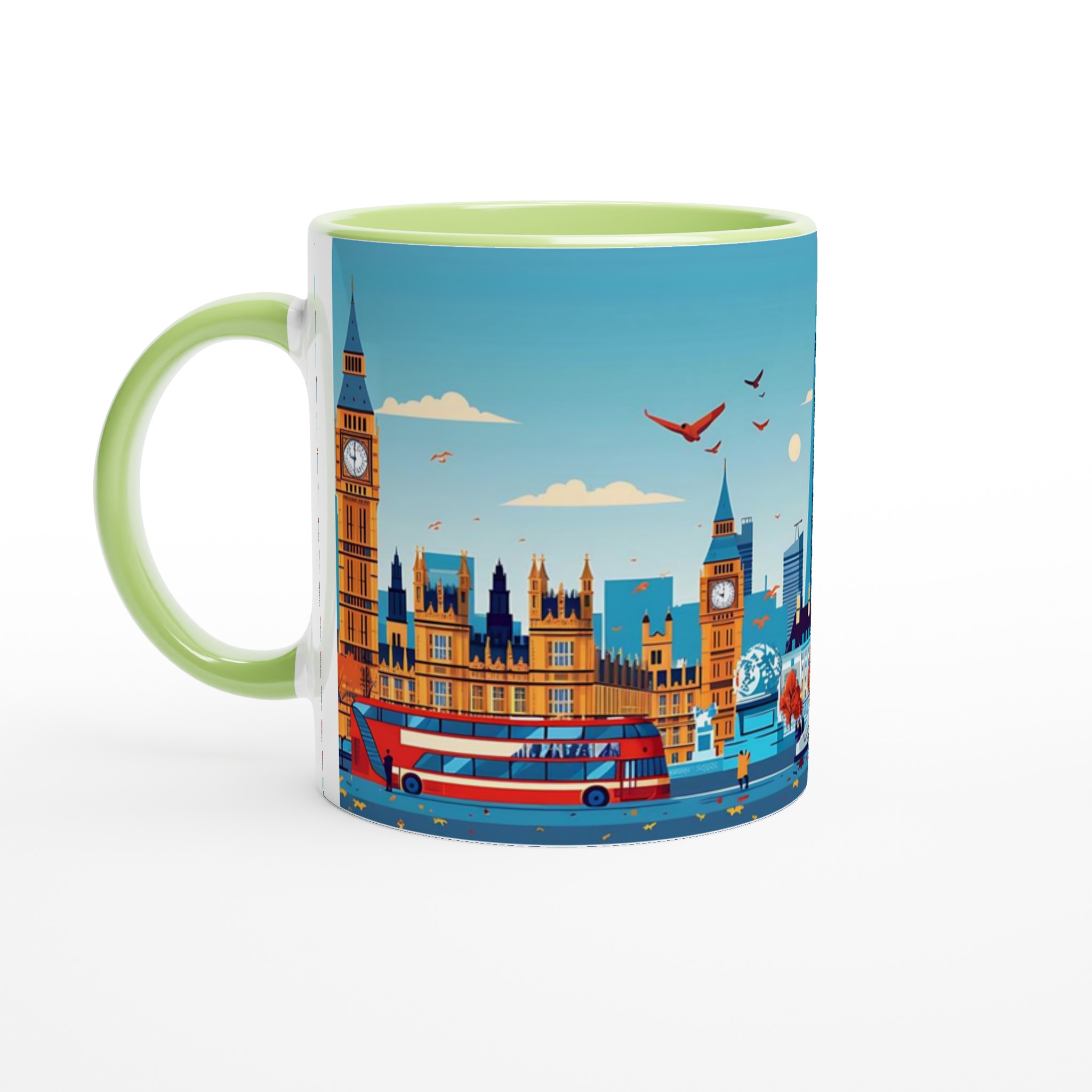 London Skyline Konst Mugg – Levande Stadsbild Keramisk Kaffemugg i 7 Färger 3 54585d23-c60d-4425-9c84-947091b9b5cf
