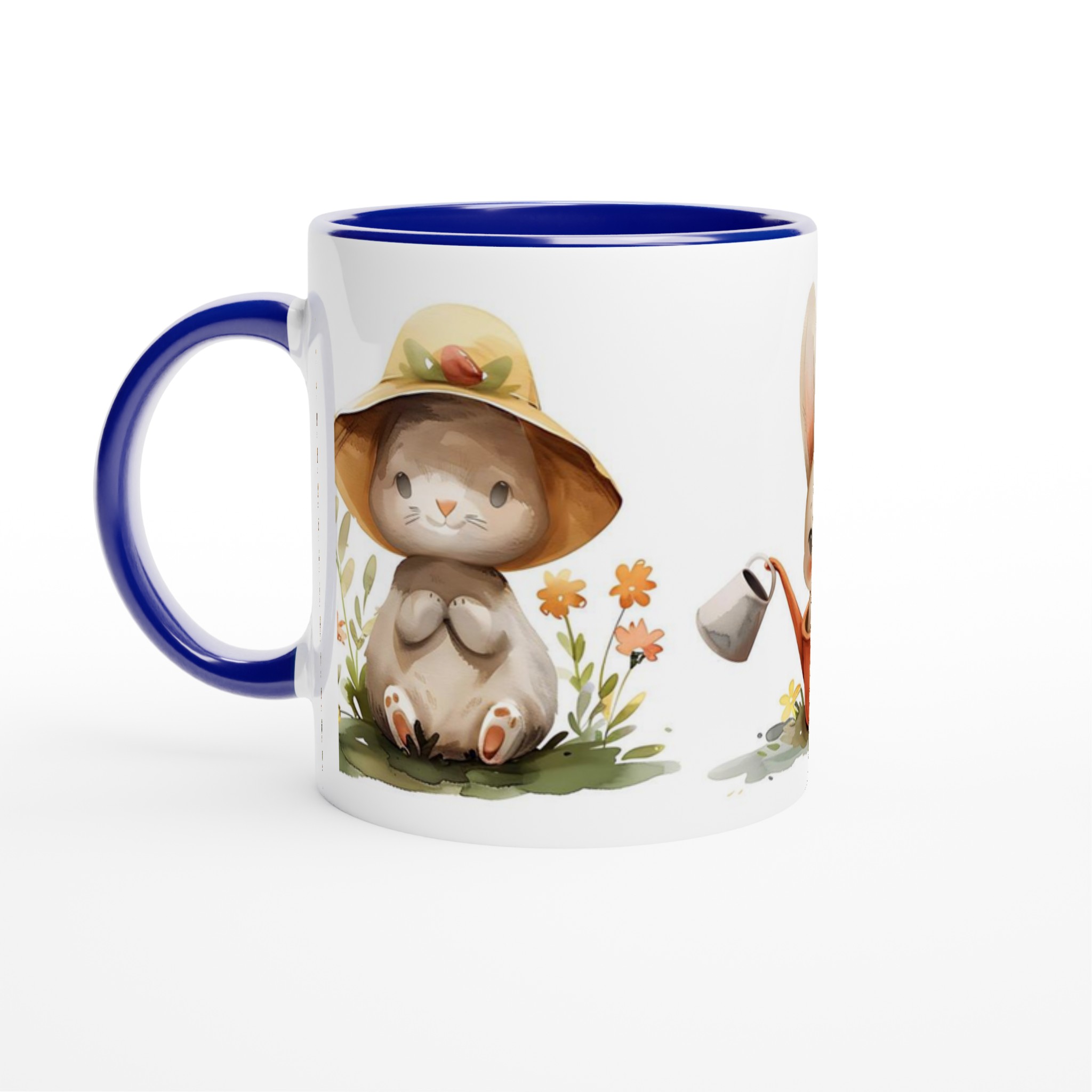 Söta Vattenfärgskaniner 11oz Keramisk Mugg – Perfekt för Påsk & Vårfika i Valfri Färg! 4 548c211e-e298-44bb-a36b-10c498c1de6f