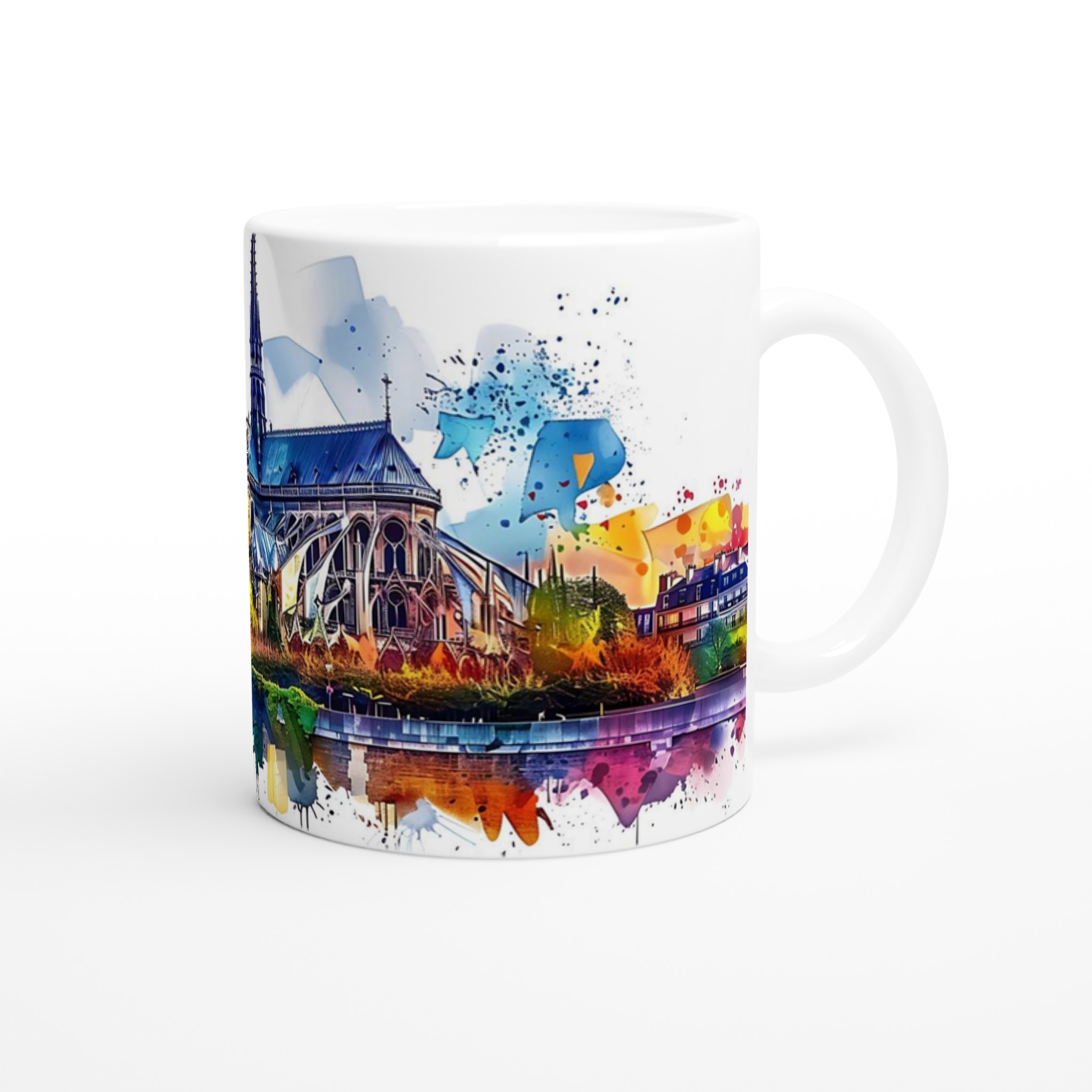 Färgsprakande Notre Dame Mugg – Akvarell Konstverk för Kaffeälskaren i 7 Nyanser 9 54e78bb6-bd8c-4bf6-a54e-4e9881231e4c