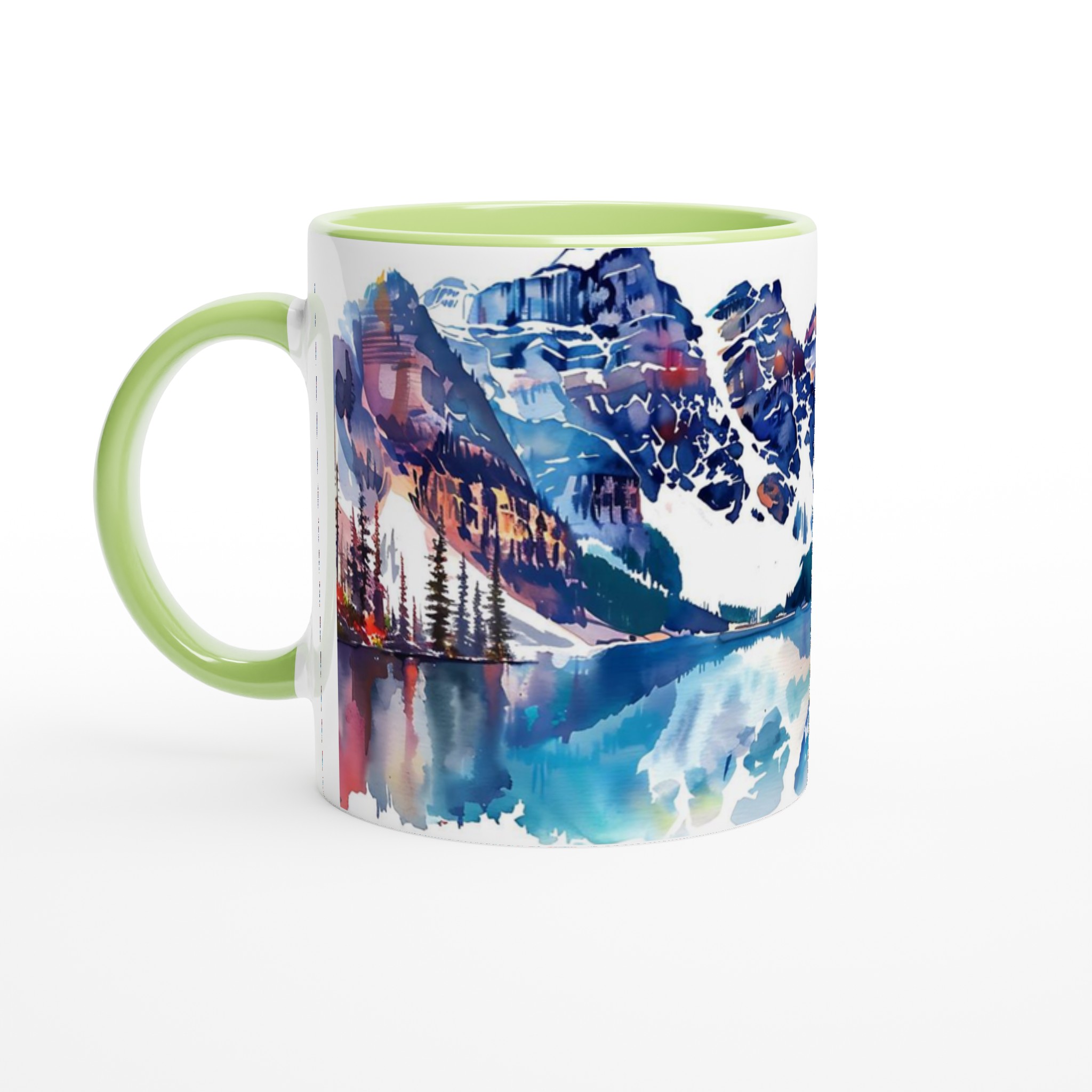 Akvarellberg: En 11oz Keramisk Mugg med Spektakulärt Landskap 3 5506daf3-26eb-4521-a7b7-6d30ab4a32f8