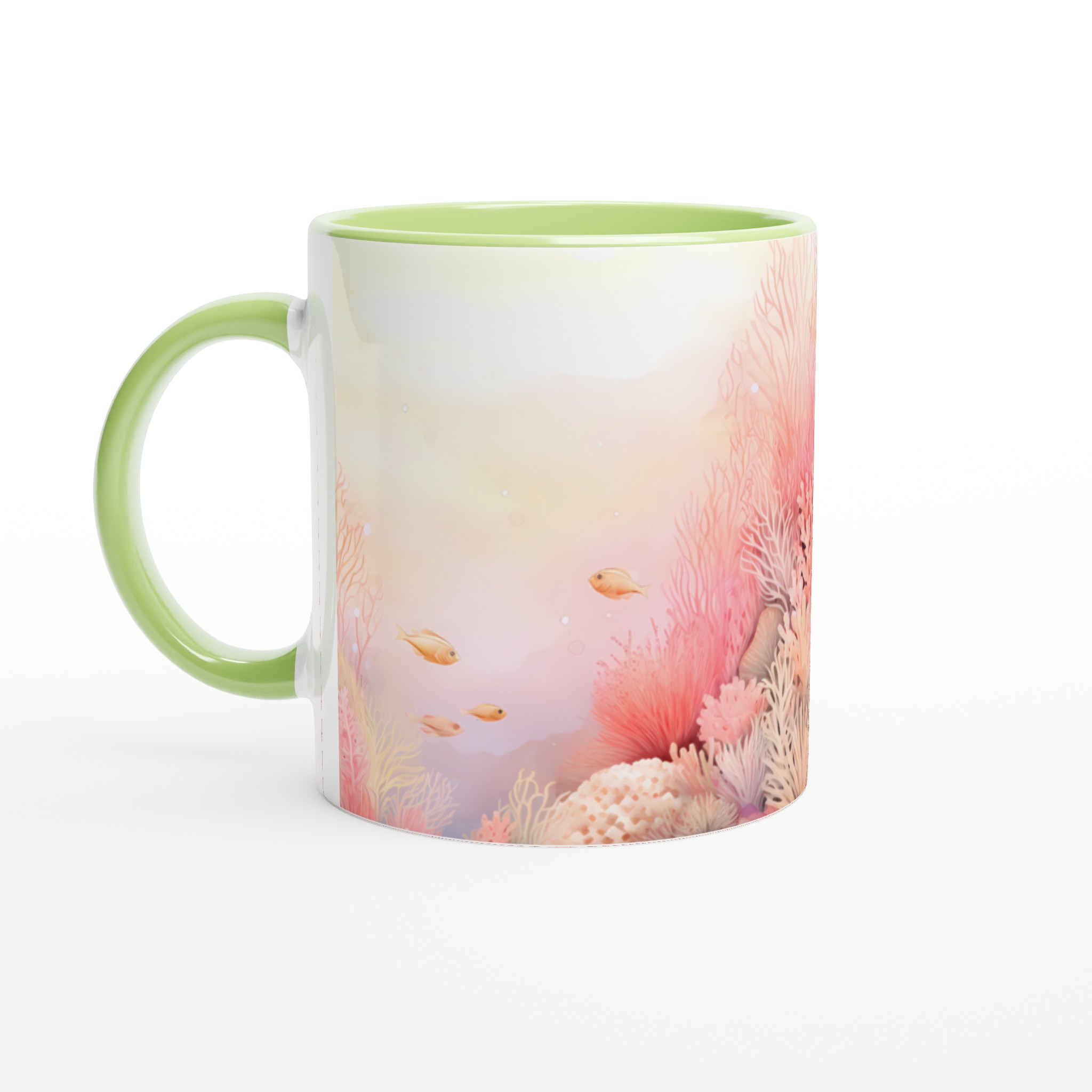 Pastellkorallhav 11oz Keramisk Mugg – Drömsk Akvarellstil för Din Favoritdryck 3 55128a39-a4b0-4c3e-b310-4668bf0af663