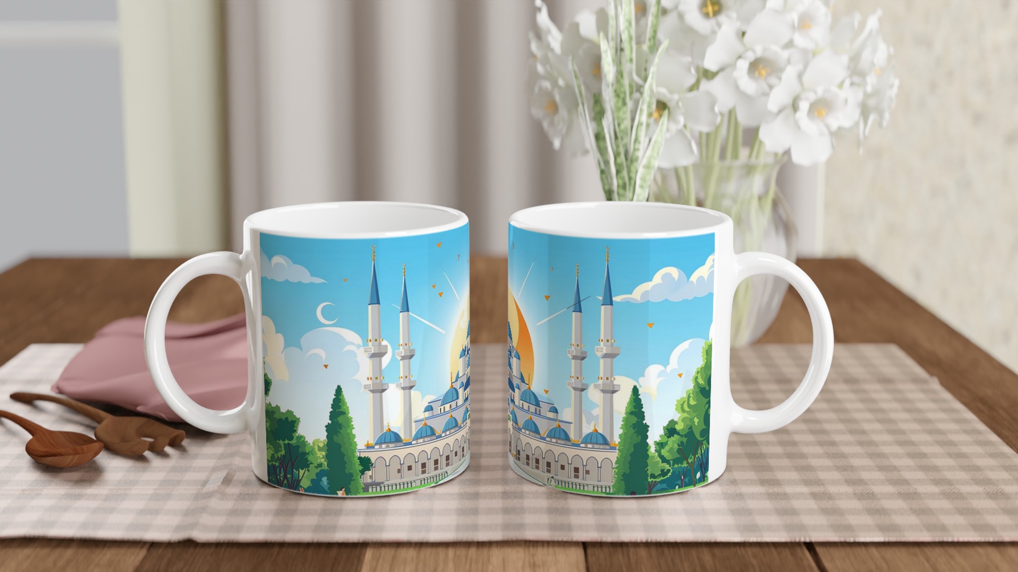 Blå Moské Inspirerad Keramikmugg – En bit av Istanbul i varje klunk, tillgänglig i 7 livfulla färger! 10 5556e616-c5e9-4a13-9c43-b8da450d5781