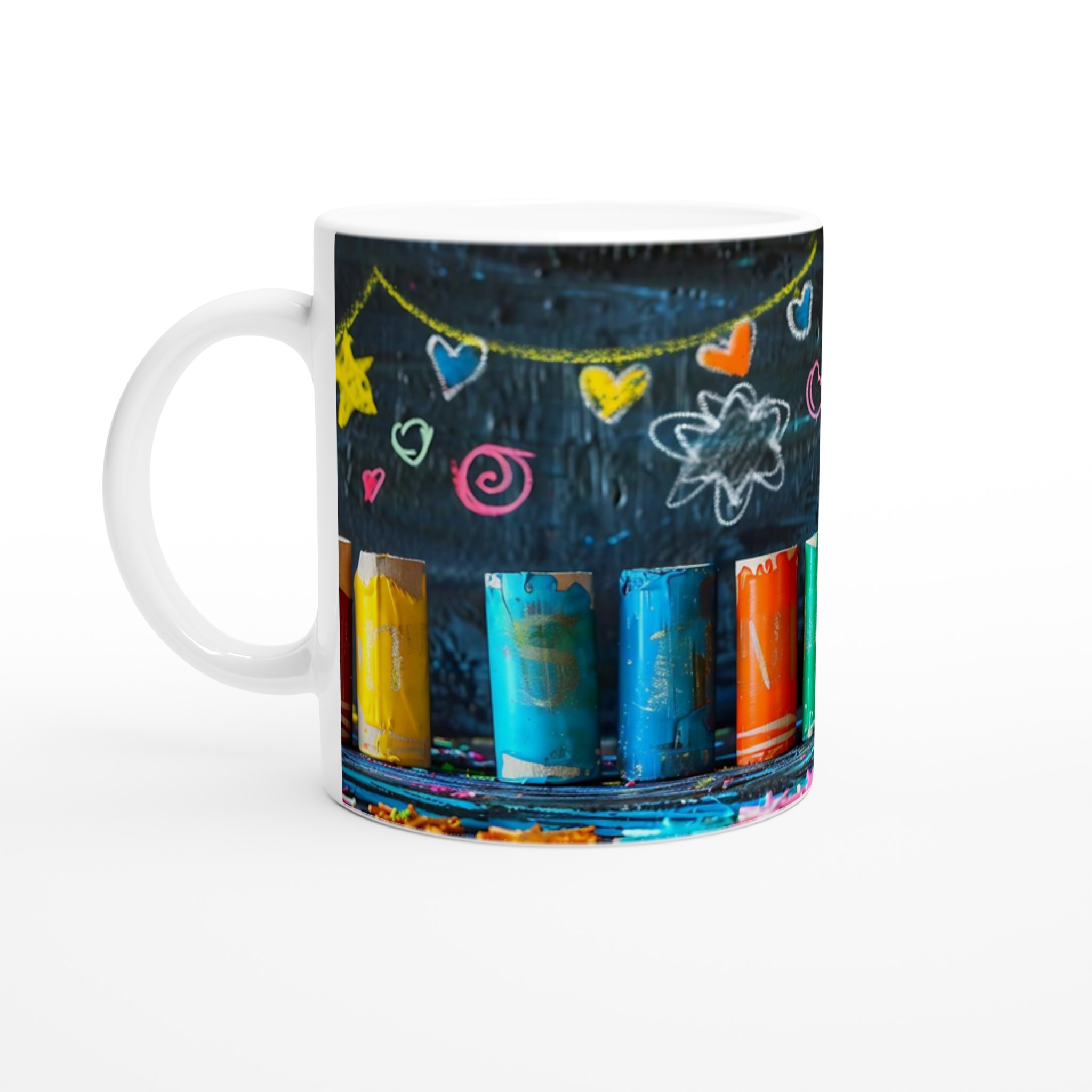 Kreativ Glädje: 11oz Keramisk Mugg för Konstnärer & Lekfulla Själv – Välj bland 7 Livliga Färger! 1 5640c0b4-cd08-4e7f-98e4-bc3bef29b46a