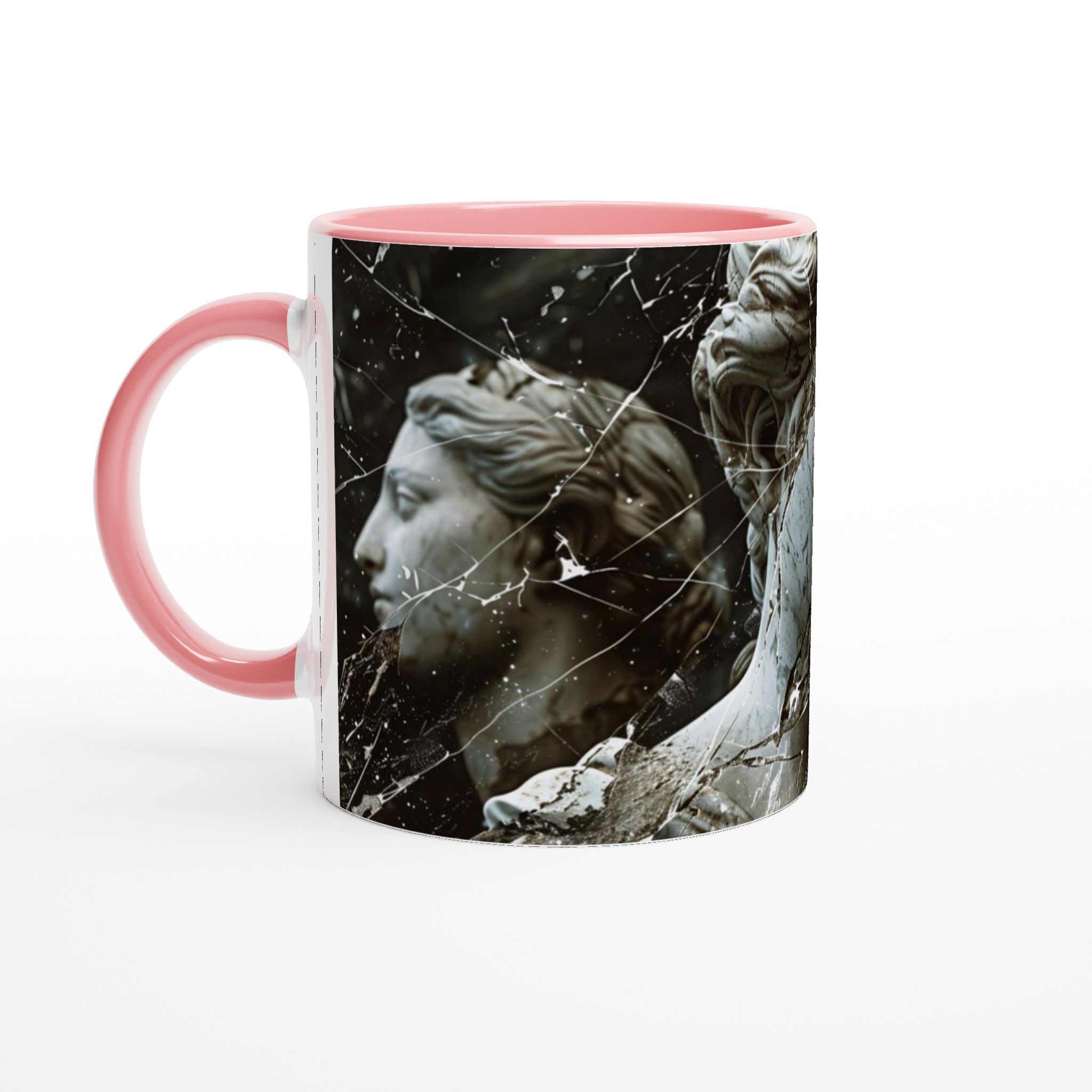 Vit 11oz keramisk mugg med klassiskt skulpturmotiv i ditt val av färgglatt keramikval 6 566300ad-7ac0-4940-a7c0-18d3f1cd51f4