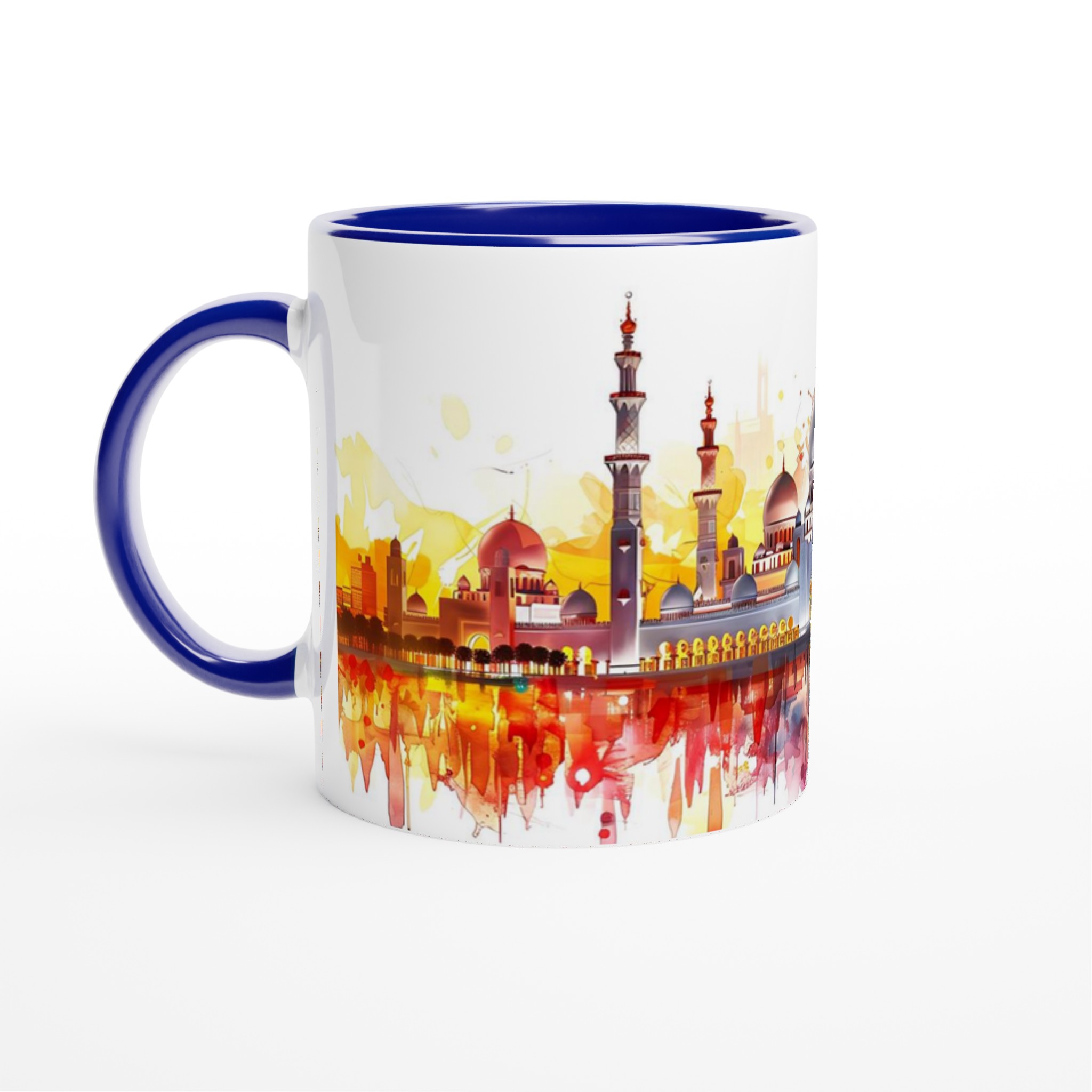 Mångfärgad Orientalisk Arkitektur 11oz Keramisk Mugg – Konstnärligt Tryck & Hållbar Kvalitet 4 568c1120-3a3b-408f-a8e6-55be6ef6f4d2