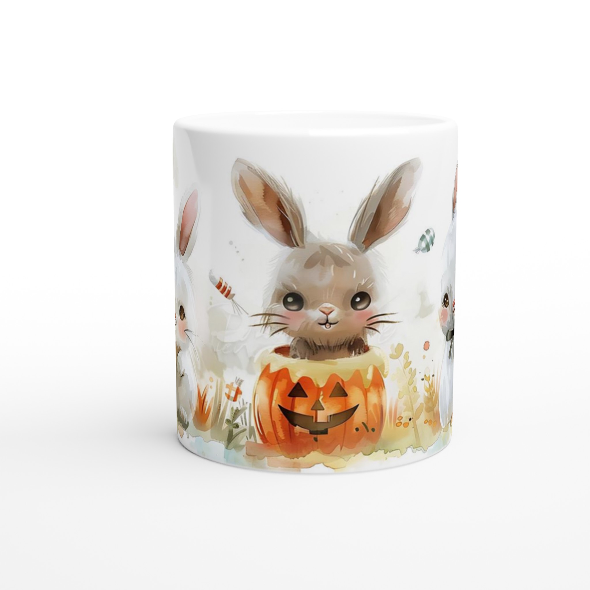 Söta Halloween Kaniner Keramikmugg - Skräddarsy Din Spöklikt Charmiga 11oz Kaffemugg 8 56915113-a41e-451e-9ab2-973a21bb7457