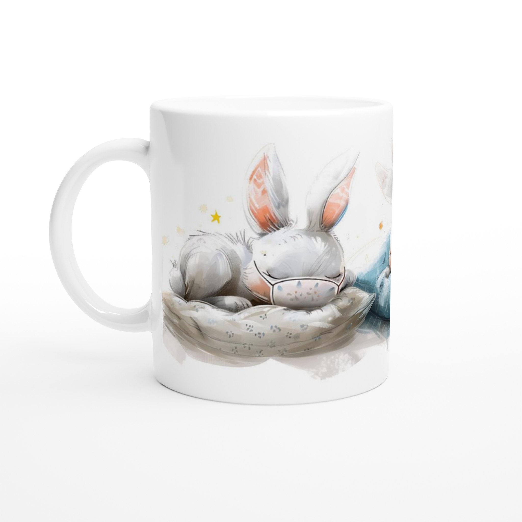 Söta Sovande Kanin Mugg – 11oz Premium Keramik för Magiska Kaffestunder i Valfri Färg! 1 5695bc0d-a876-4ed3-8d15-79ae48a6cf0b