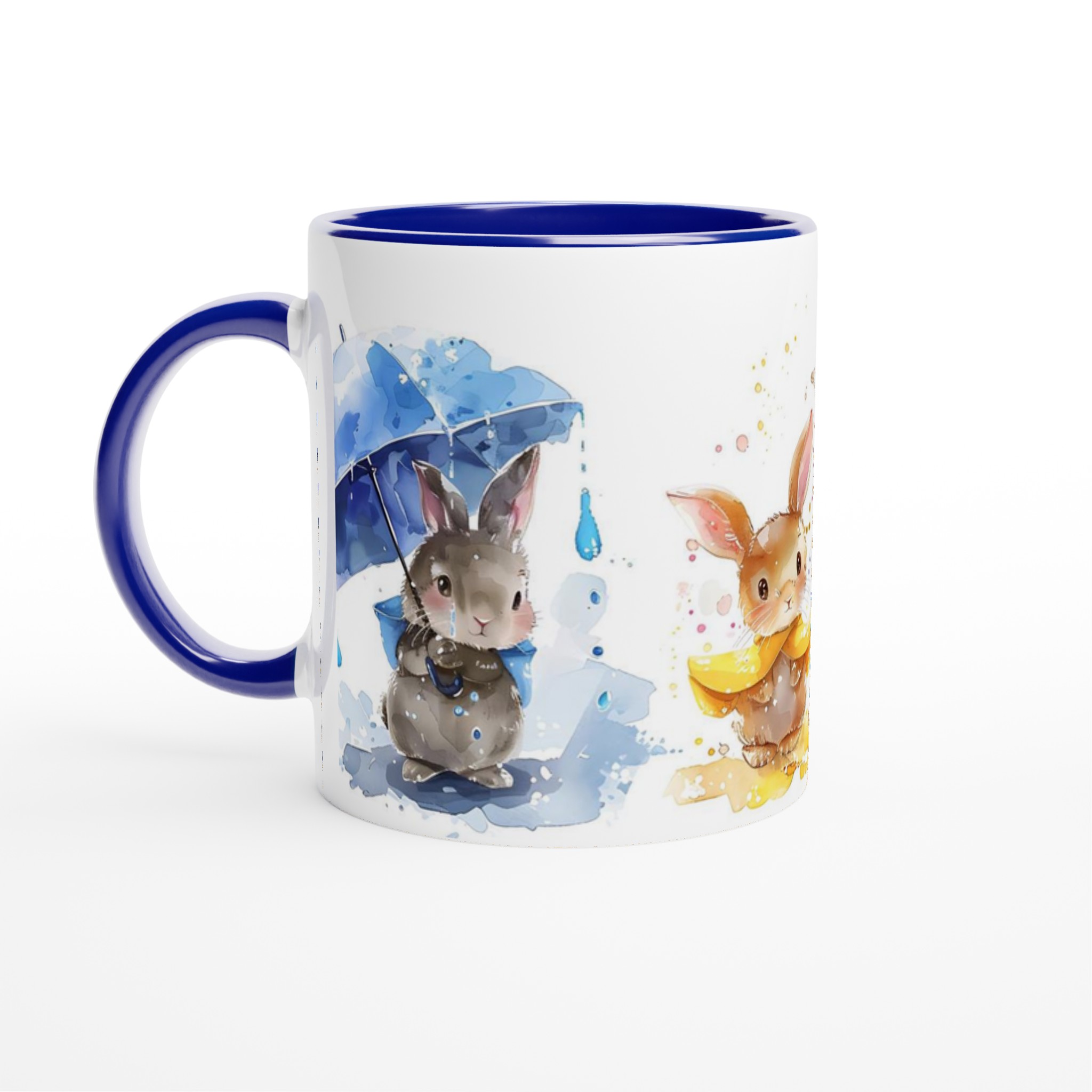 Söta Vattenfärgskaniner 11oz Keramisk Mugg – Lekfull Design i Valfri Färg! 4 56c076c0-6452-4e00-aefb-ea33f80790a1