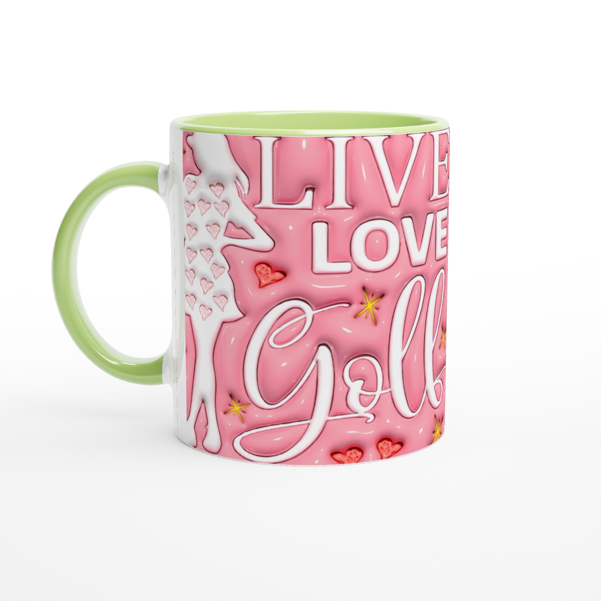 Live Love Golf Rosa Keramikmugg – Din Kaffepaus på Banan, Välj Färg! 3 56eb4d9a-9c62-4606-a095-72db0657a664