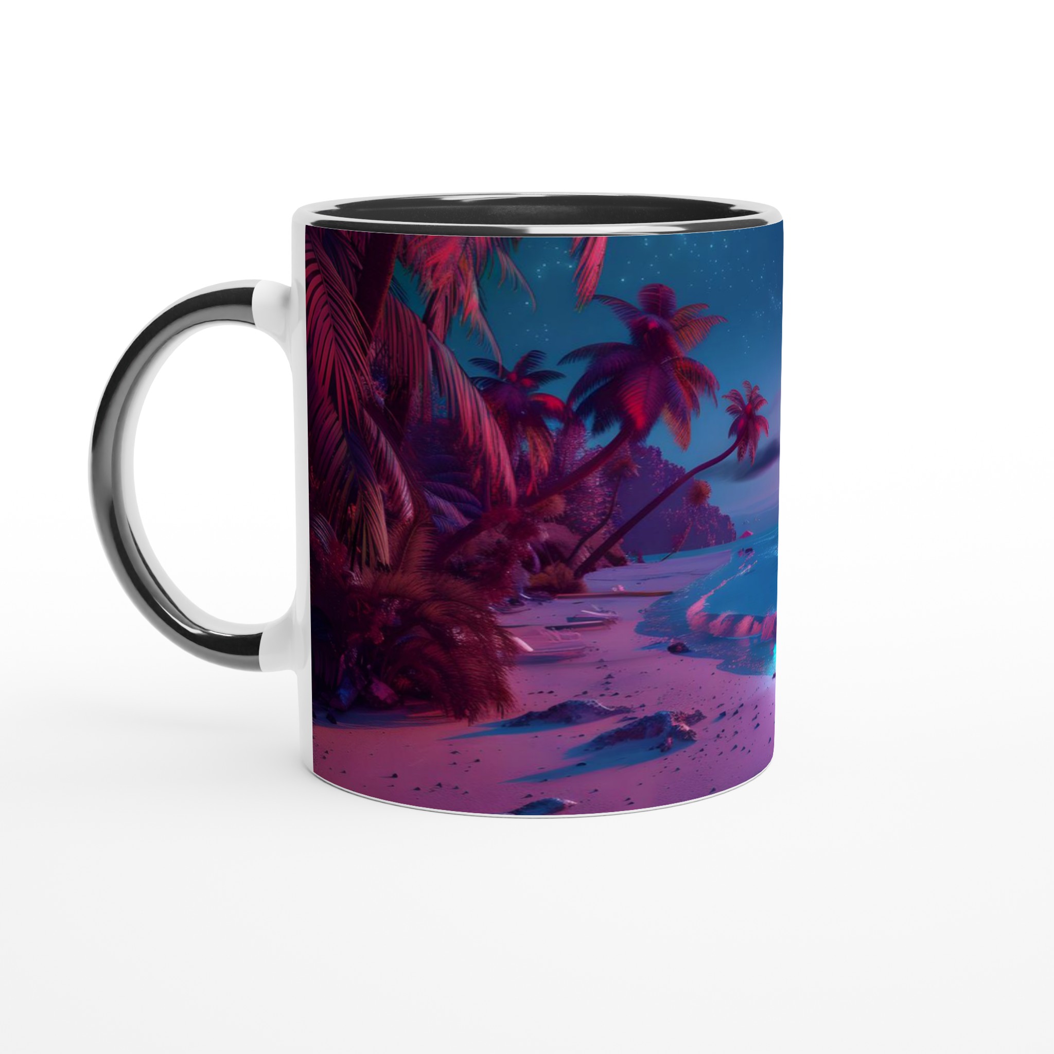 Neon Beach Dream 11oz Keramikmugg – Vibrerande Solnedgång & Månsken i Flerfärgad Keramik 4 56ee21ed-4575-443b-adf0-a4e63411c45f