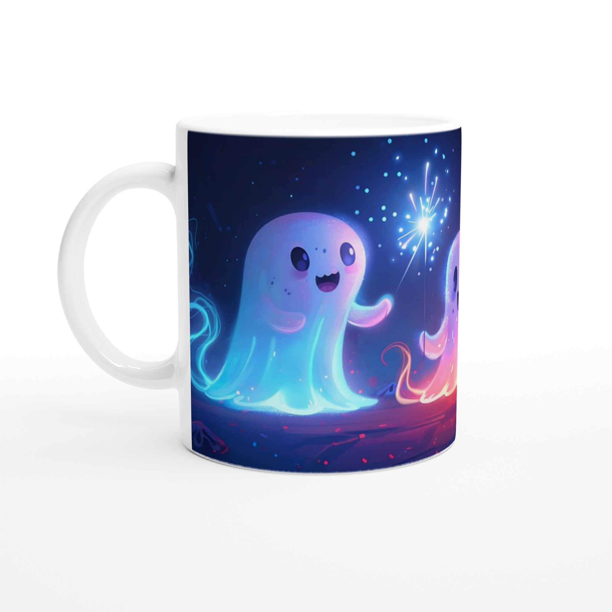 Magisk Spökfest Mugg – Lekfull Keramisk Kaffemugg med Lysande Spöken & Fyrverkeri 1 5762f6f5-03f9-4de7-a8ed-90852e836890