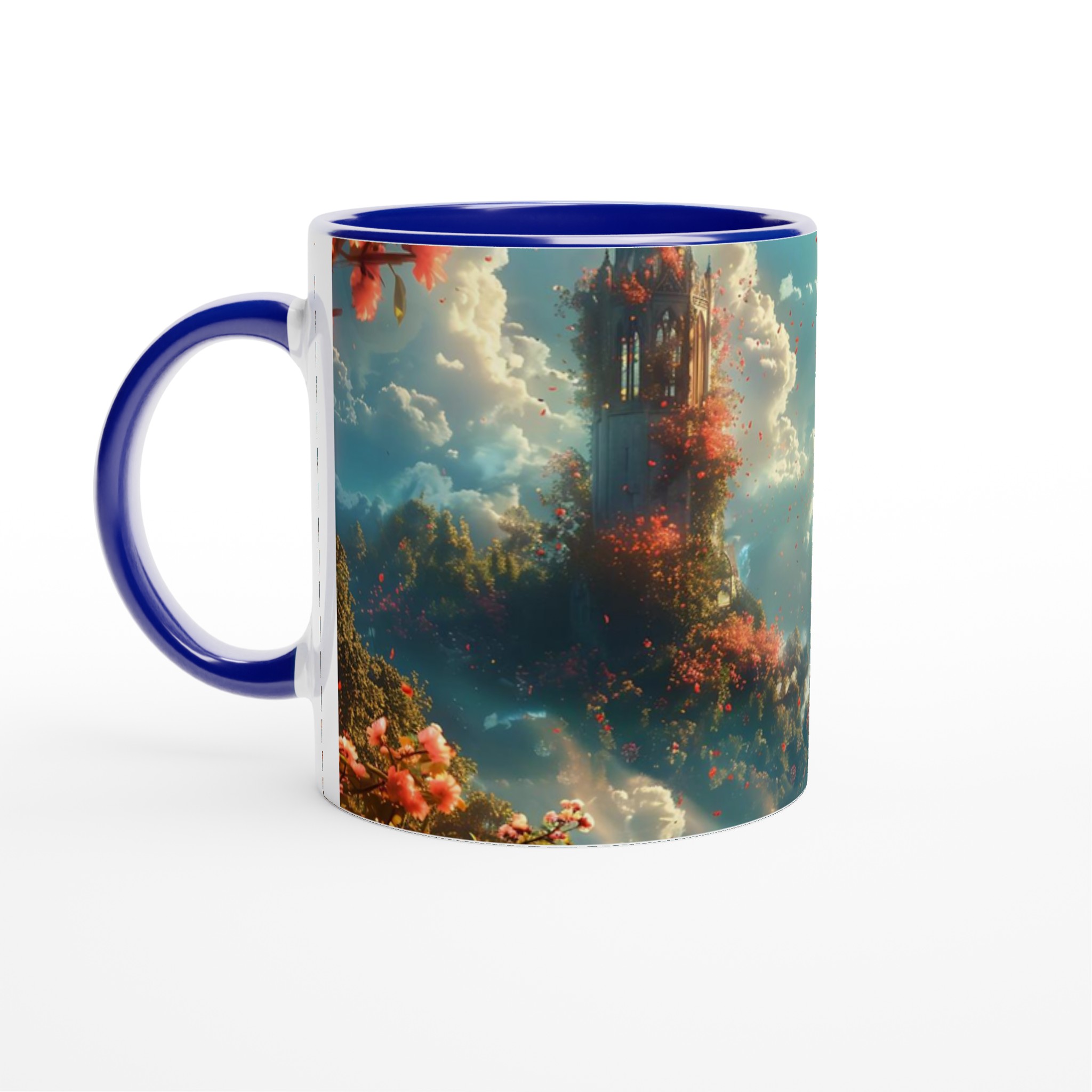 Magisk Blomstertorn Keramisk Mugg - 11oz Kaffemugg i ditt val av färger 4 576318d4-73c2-4266-9fde-3231c9f277a6