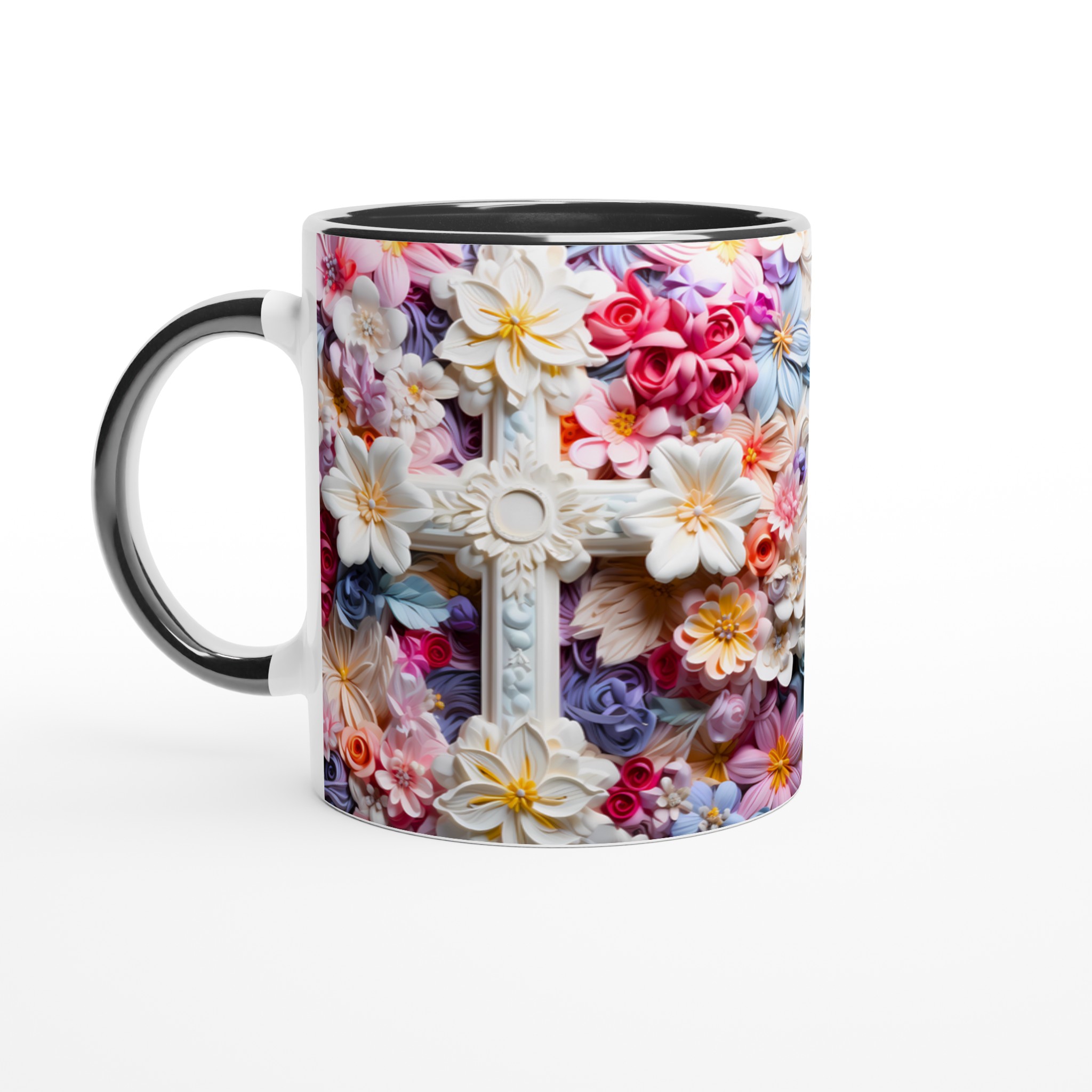 Pastellblommig Keramisk Mugg – Konstnärlig Design i Våriga Nyanser, Välj Din Färg! 7 57688222-0dfc-4ecb-8ade-0afdff7e4884