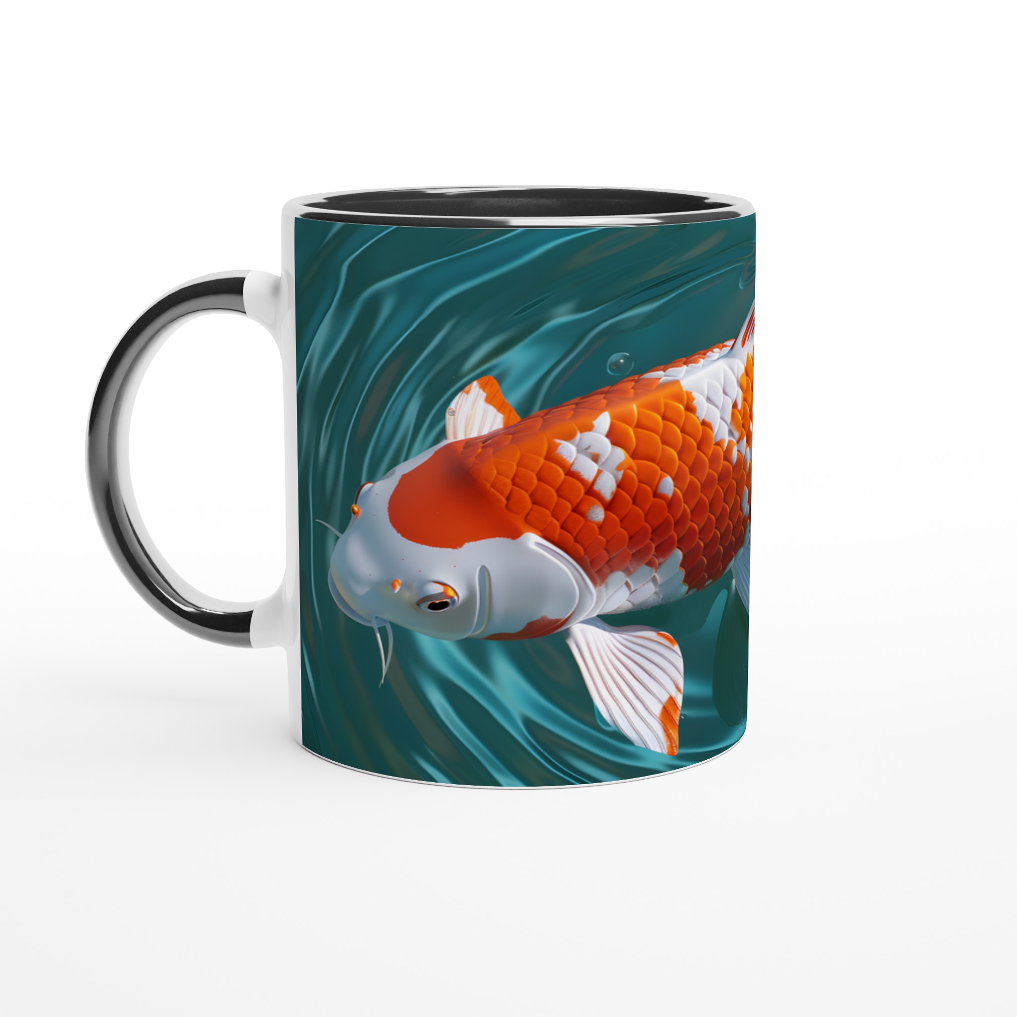 Koi Fisk Keramisk Mugg - Levande Konst i Din Hand, Välj Bland Flera Färger! 7 5785a23a-2303-46e1-8bbb-e543574437d0