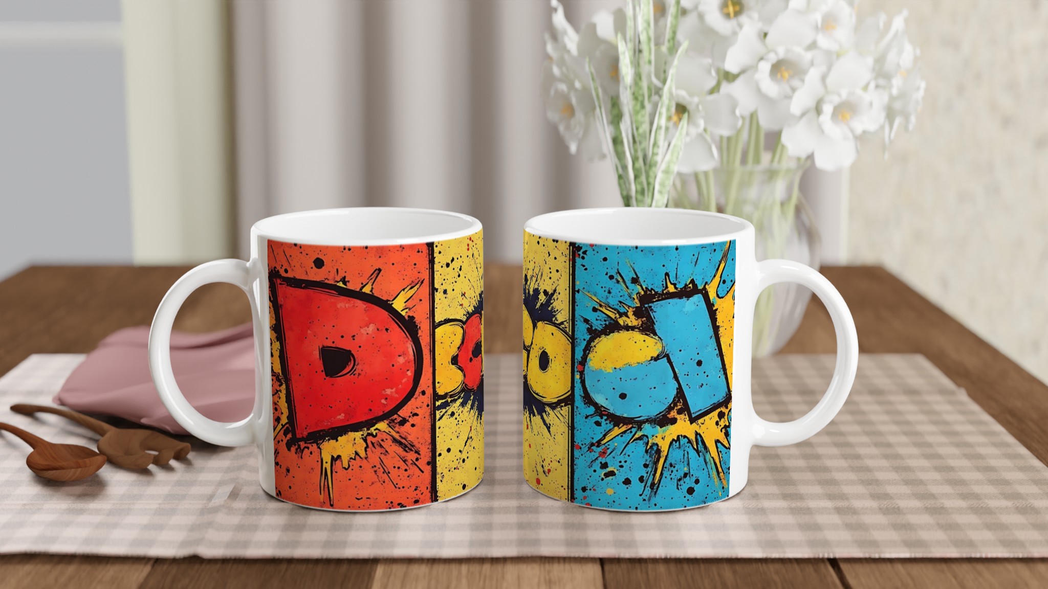 Pop Art Splash 11oz Keramisk Mugg – Färgglad och tålig, i din valfria nyans! 10 57972760-d628-4edc-8561-72e609f0e5e9