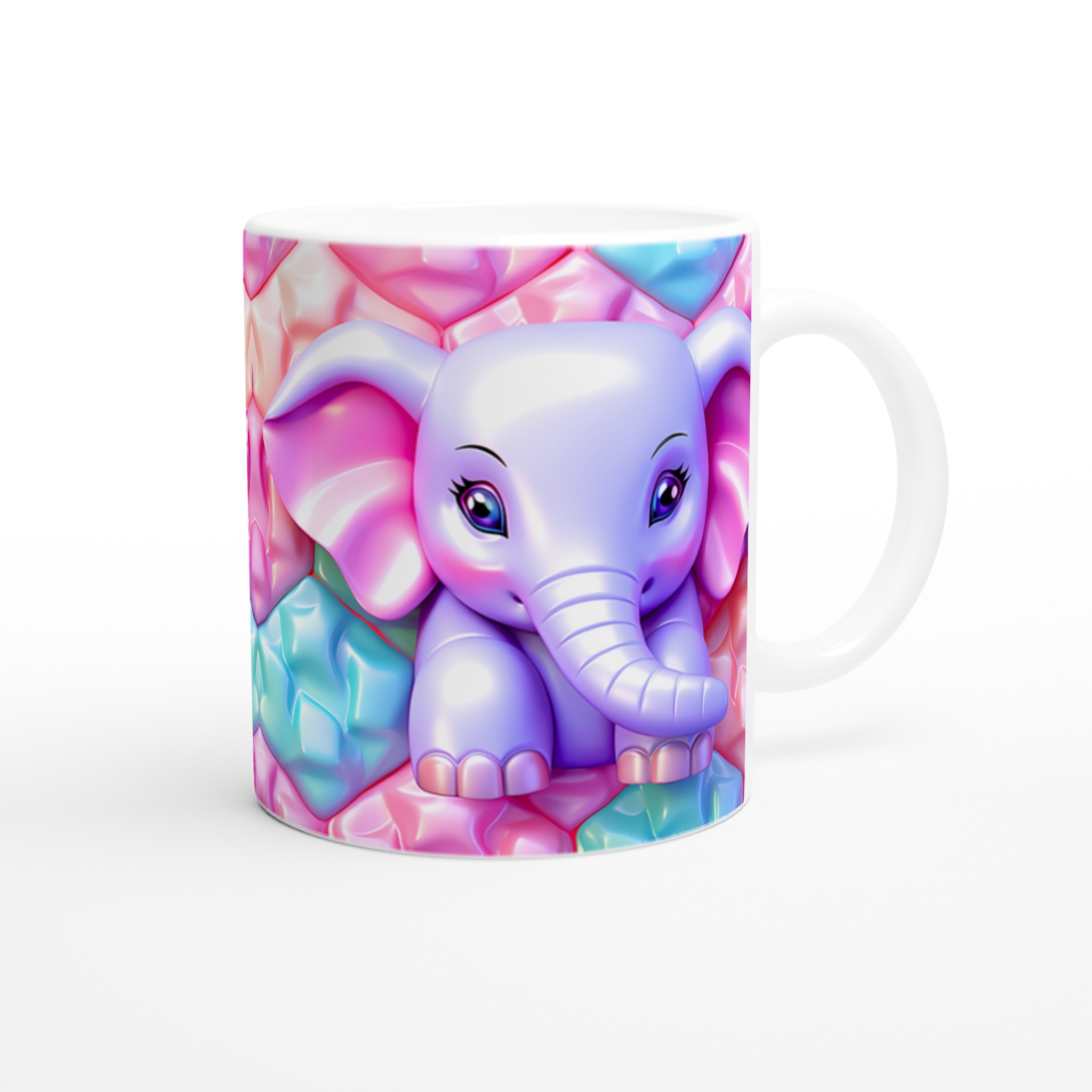 Söt Elefant Keramikmugg - Pastellglädje i 7 Färger | 11oz Hållbar Mugg för Kaffe & Te 9 57a76c91-b0eb-4119-8471-0930eefebafb