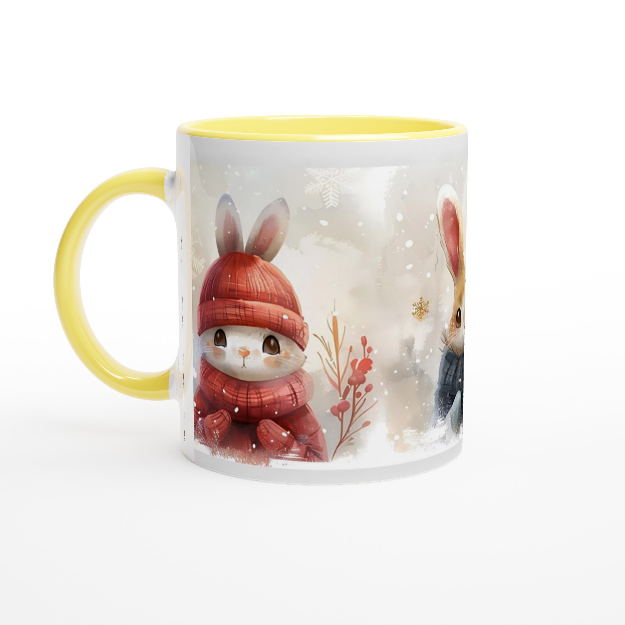 Mysiga Vinterkaniner 11oz Keramisk Mugg – Välj din Färg för en Bedårande Fikastund! 5 57a83a13-e420-4ceb-aa19-46f23d158820