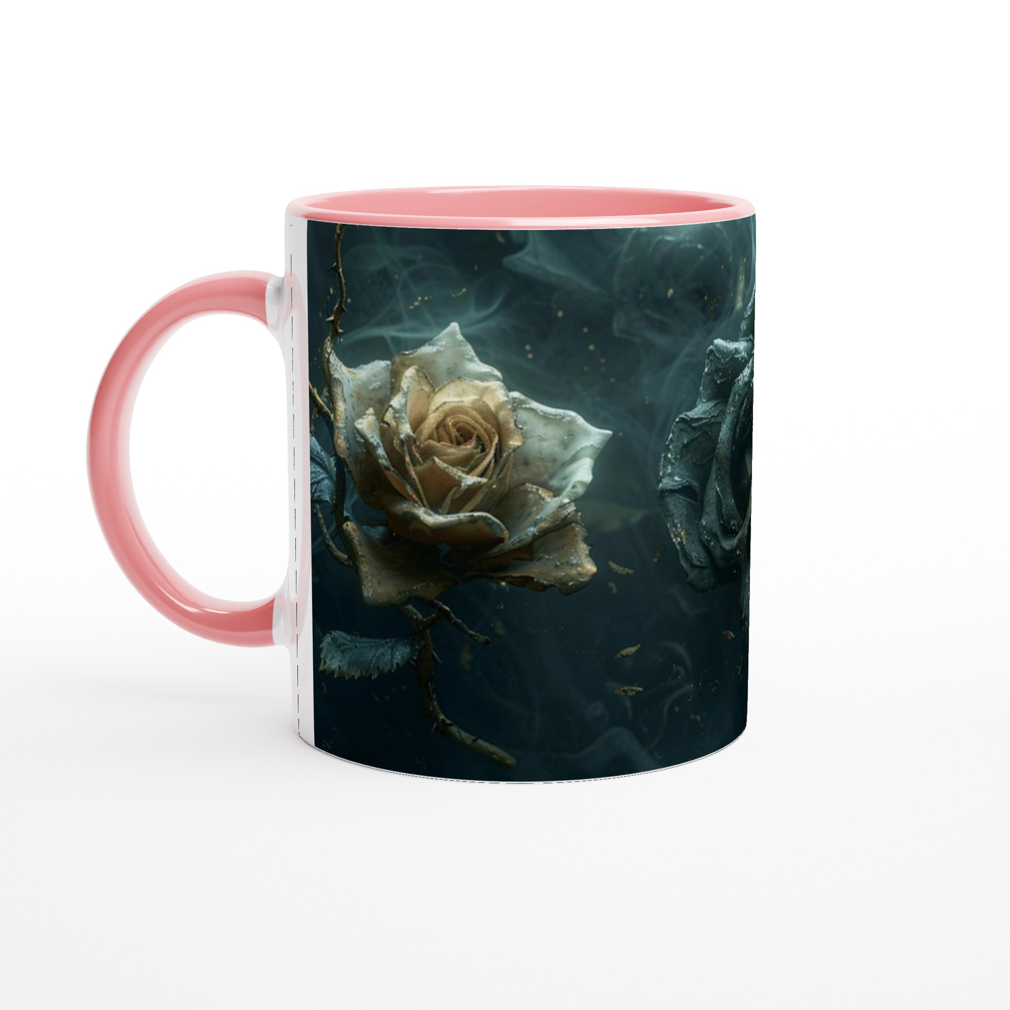 Mörk Romantik Keramikmugg - Gotisk Ros & Skalle Design i 11oz 6 57b583f4-d3ec-4b68-8757-a8641982b388
