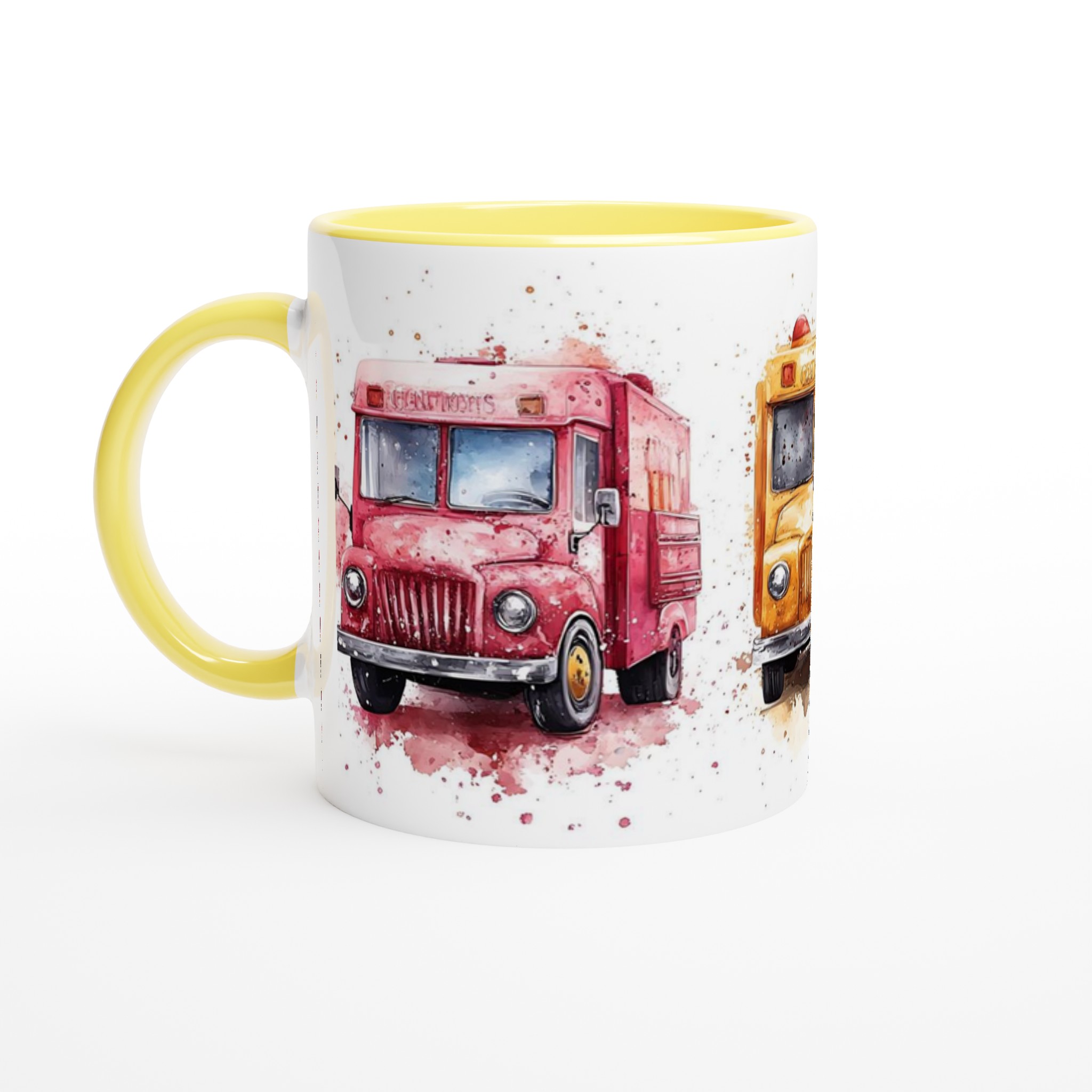 Retro Food Truck Akvarellmugg – Levande Färger och Charmig Design i Flera Nyanser 3 57f421bd-6d45-4f9d-acf9-0f9a277b13b8