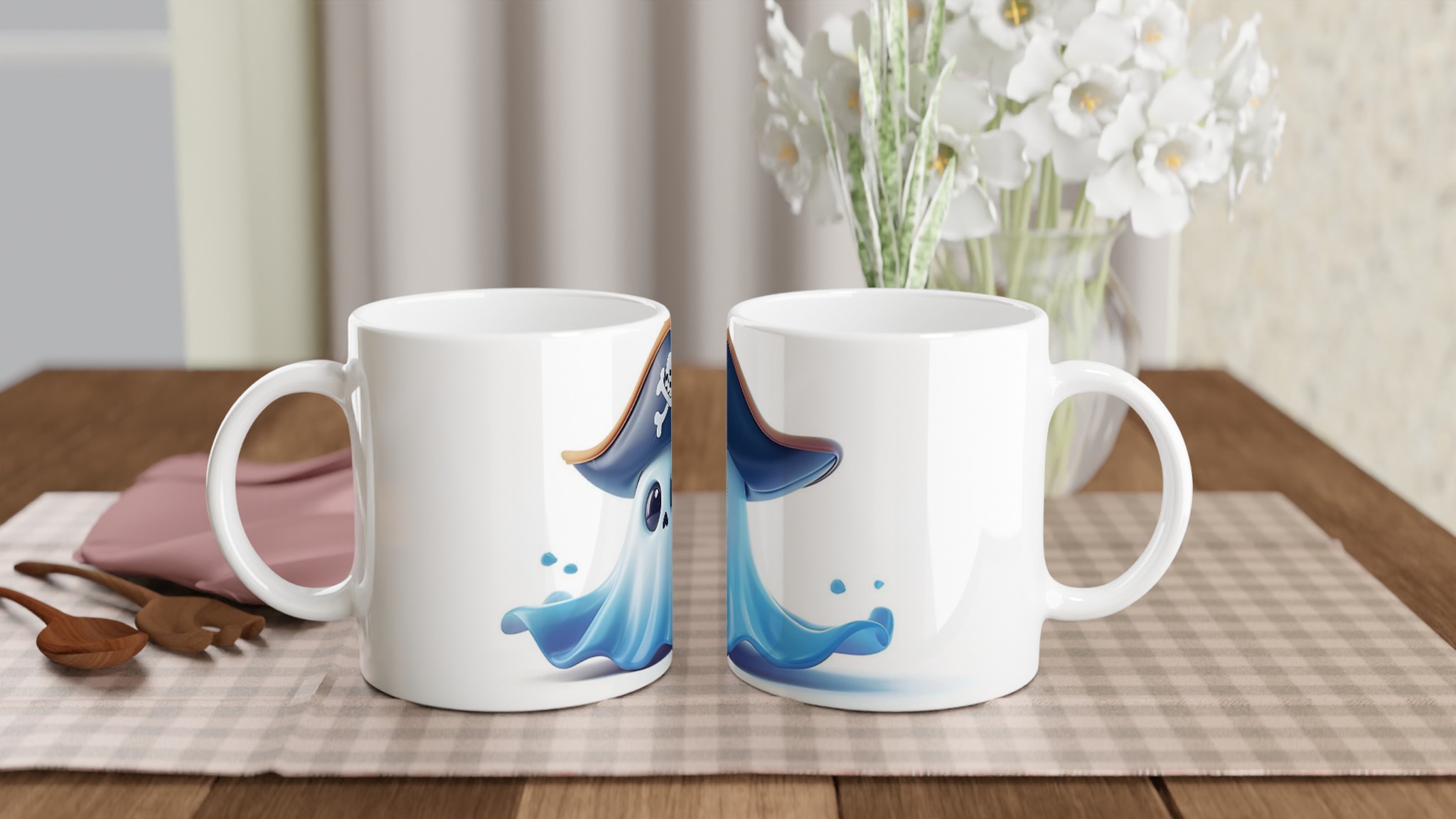 Söt Spökpirat Mugg – Skrämmande Gullig Keramisk Kaffemugg i Olika Färger 10 57fdab7f-c503-4430-9c85-2dc665347340