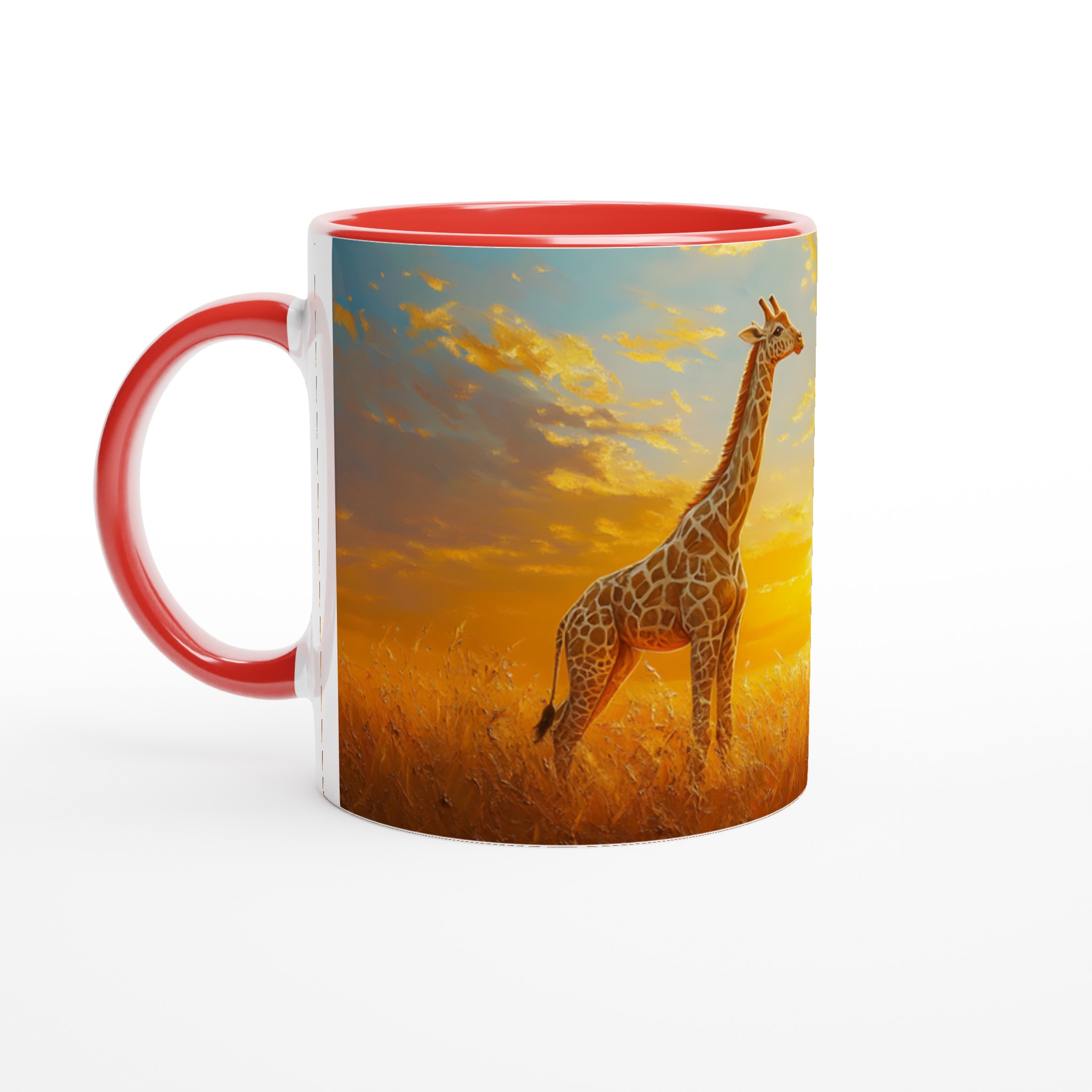 Giraff i Solnedgång – 11oz Keramikmugg, Välj Din Färg! 5 581d7ca6-f02b-4c2e-b058-8336c3c7ea11