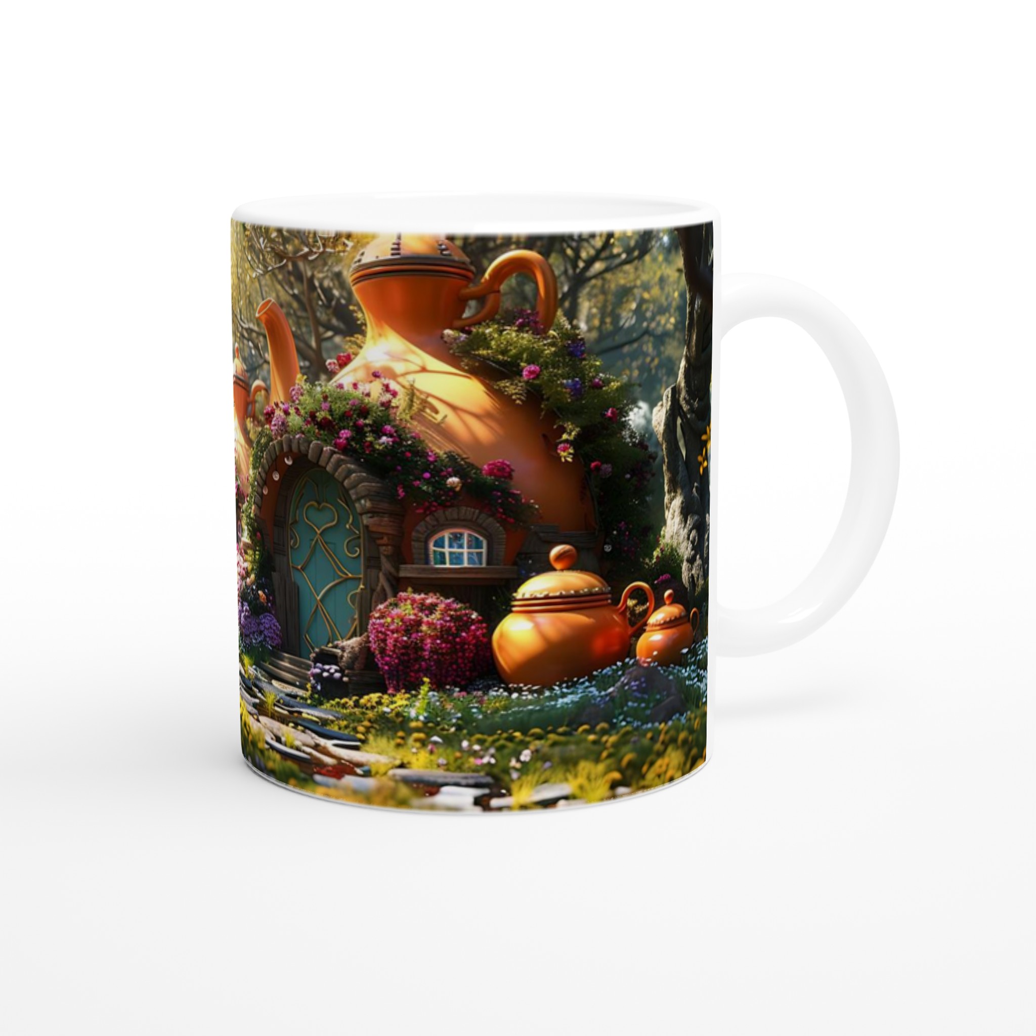 Fairy Tale Teapot Village Keramikmugg – En Magisk Kopp för Drömmande Stunder i Ditt Val av 7 Färgstarka Nyanser 9 586cab44-8221-465c-8e7d-346aebe4ddfb