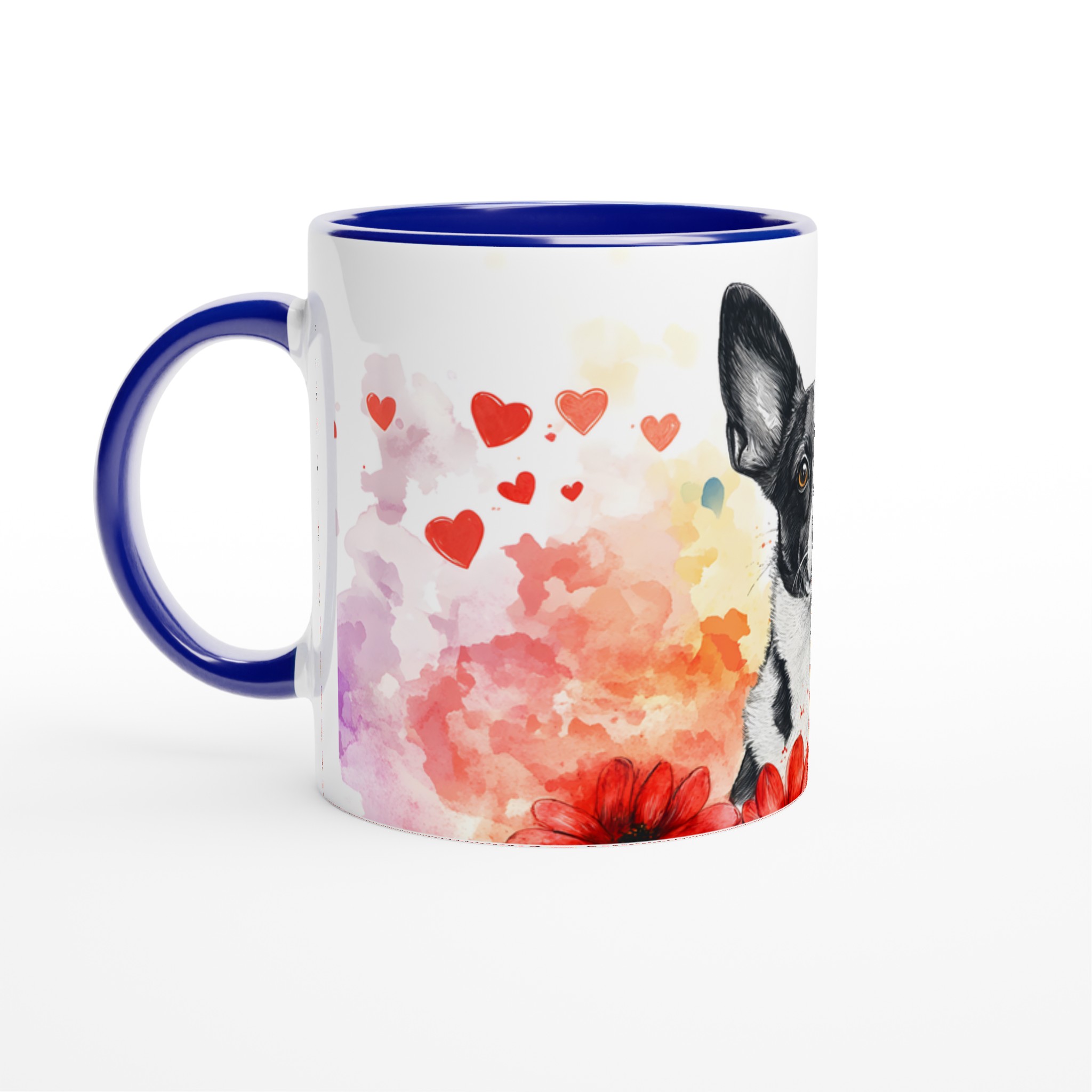 Kärlekshund – Personlig 11oz Keramisk Mugg med Akvarelldesign & Valfri Färg 2 5880a109-ef7d-46ce-a1d3-53a2577ced3e